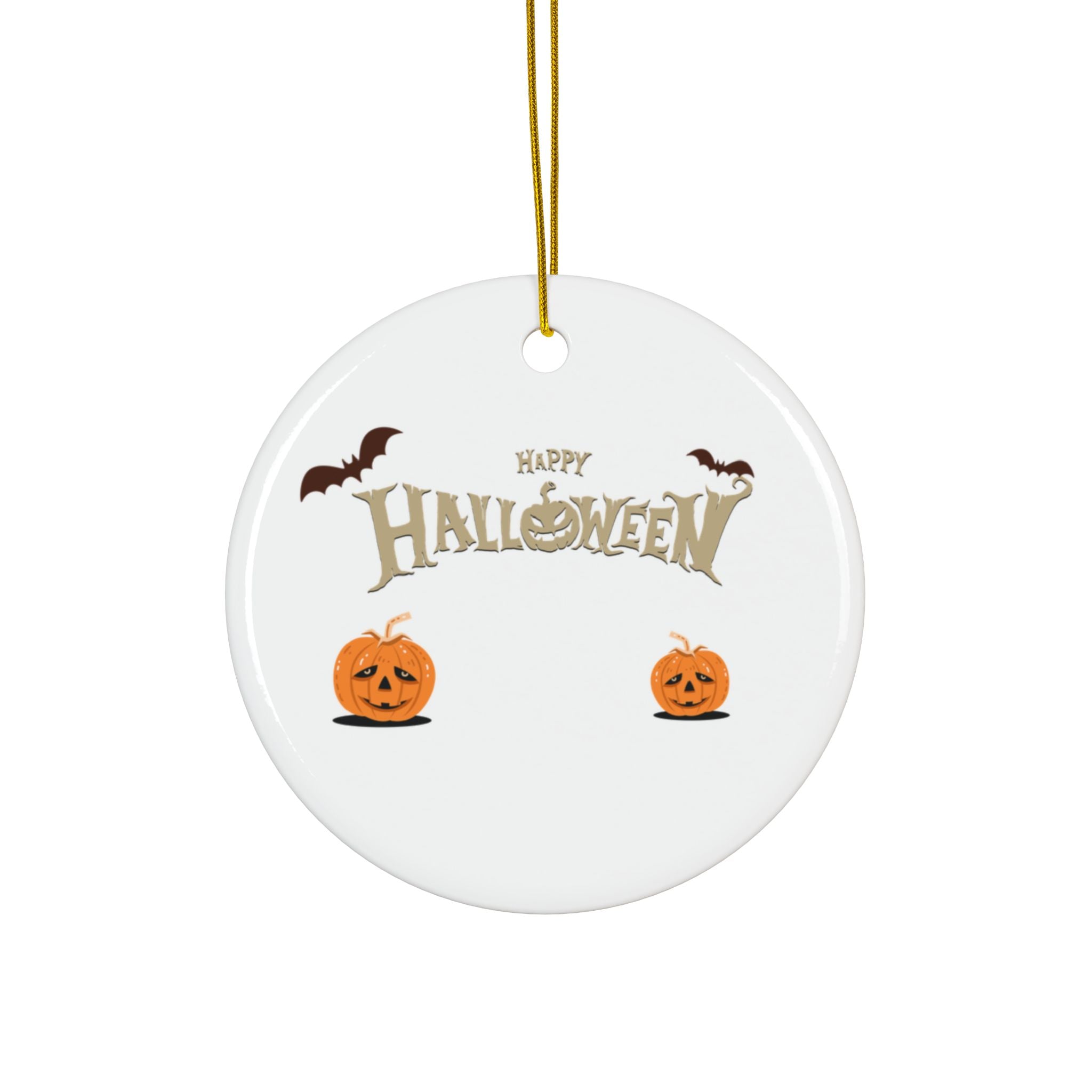 Happy Halloween with Pumpkin | Ceramic Ornaments