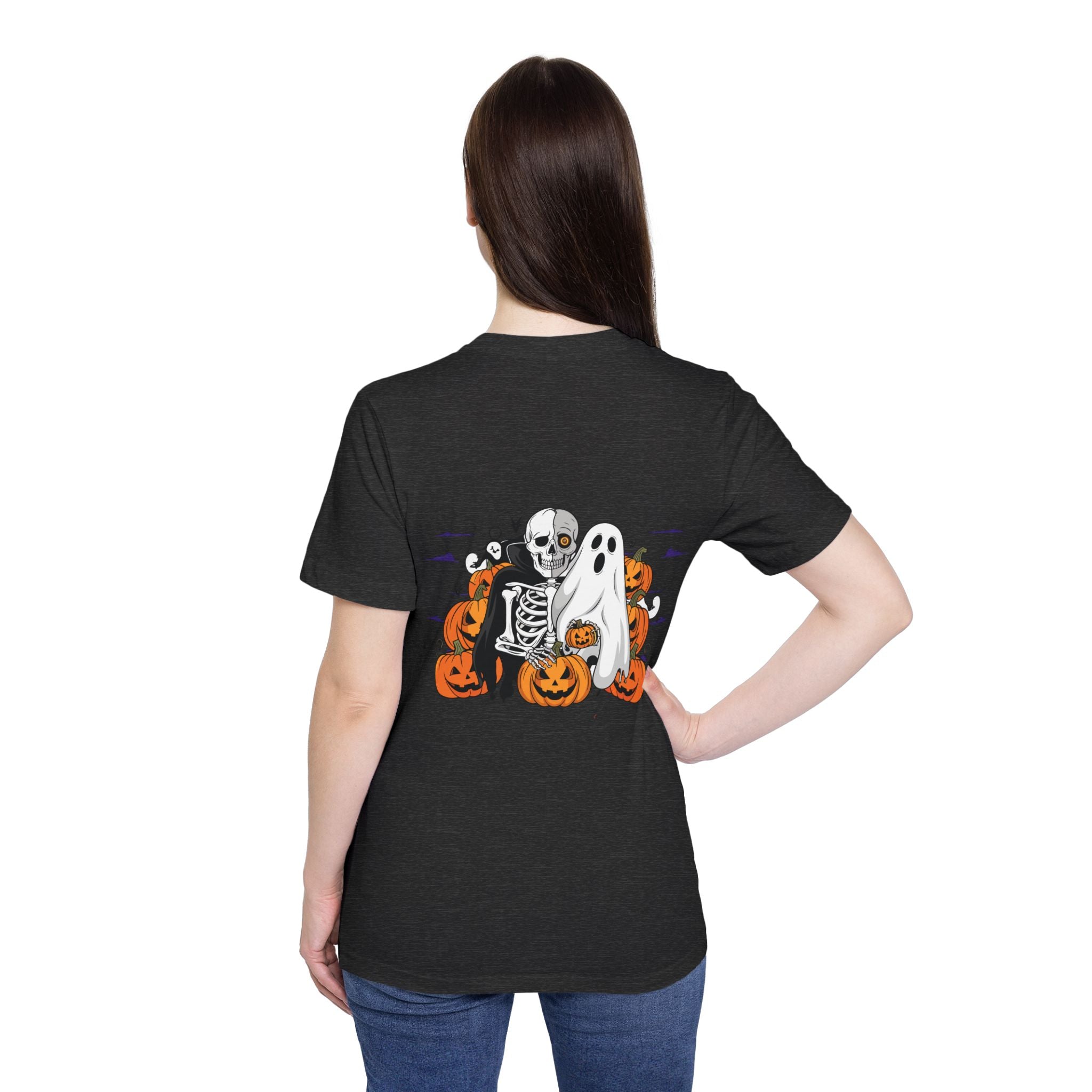 Halloween with Bats | USA-Made Unisex Short-Sleeve Jersey T-Shirt
