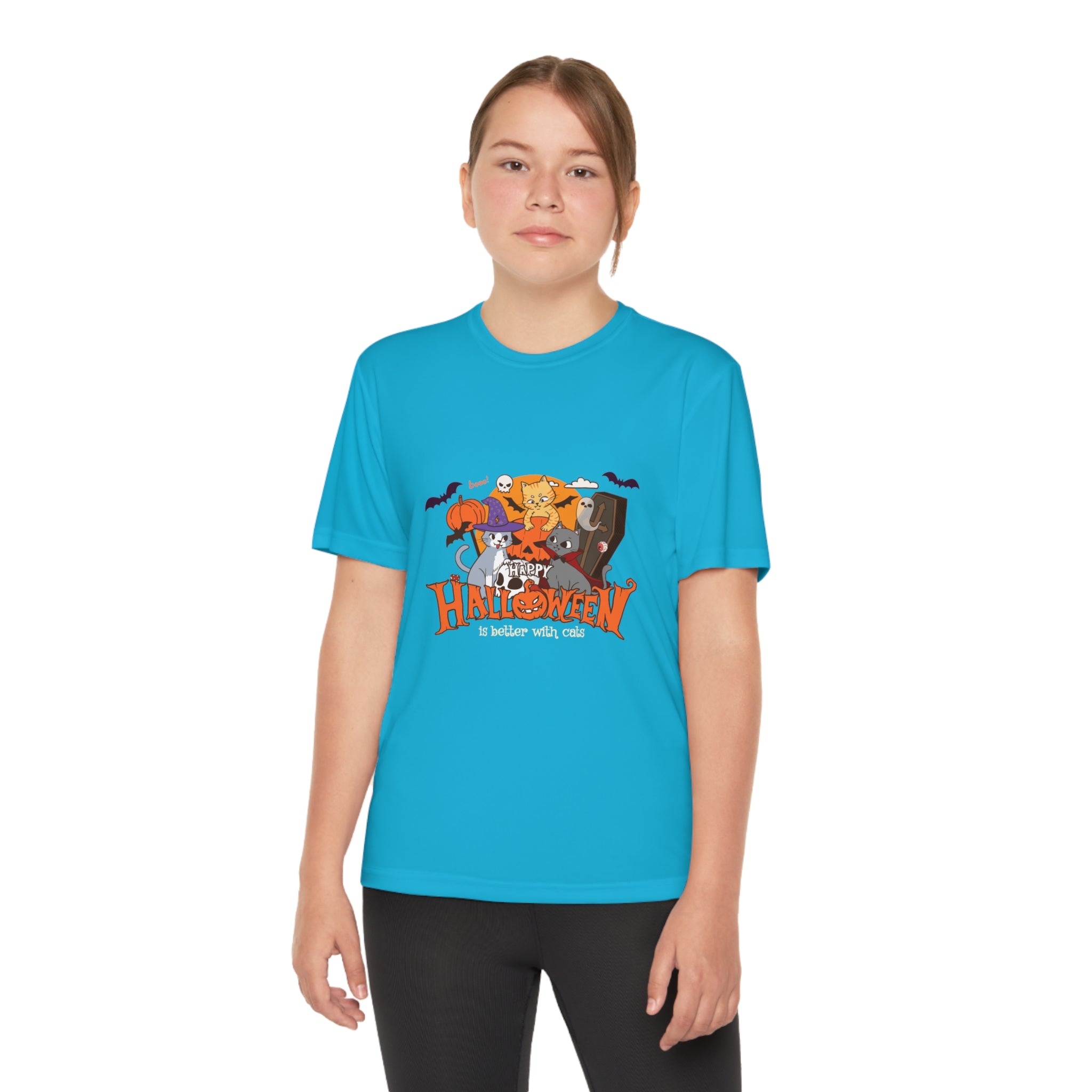 Halloween is Better with Cats | Youth Competitor Tee