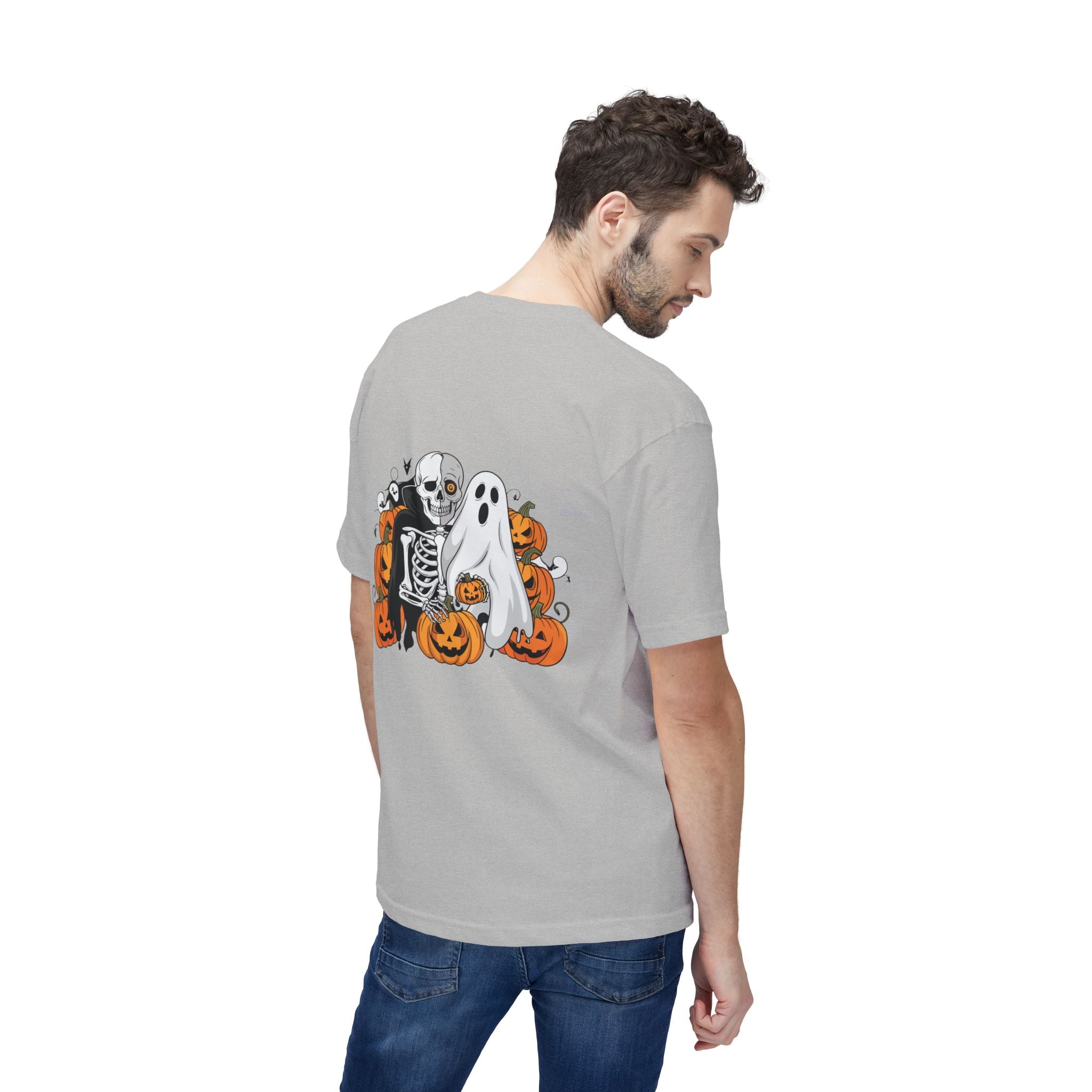 Halloween with Bats | Unisex Midweight T-shirt, Made in US