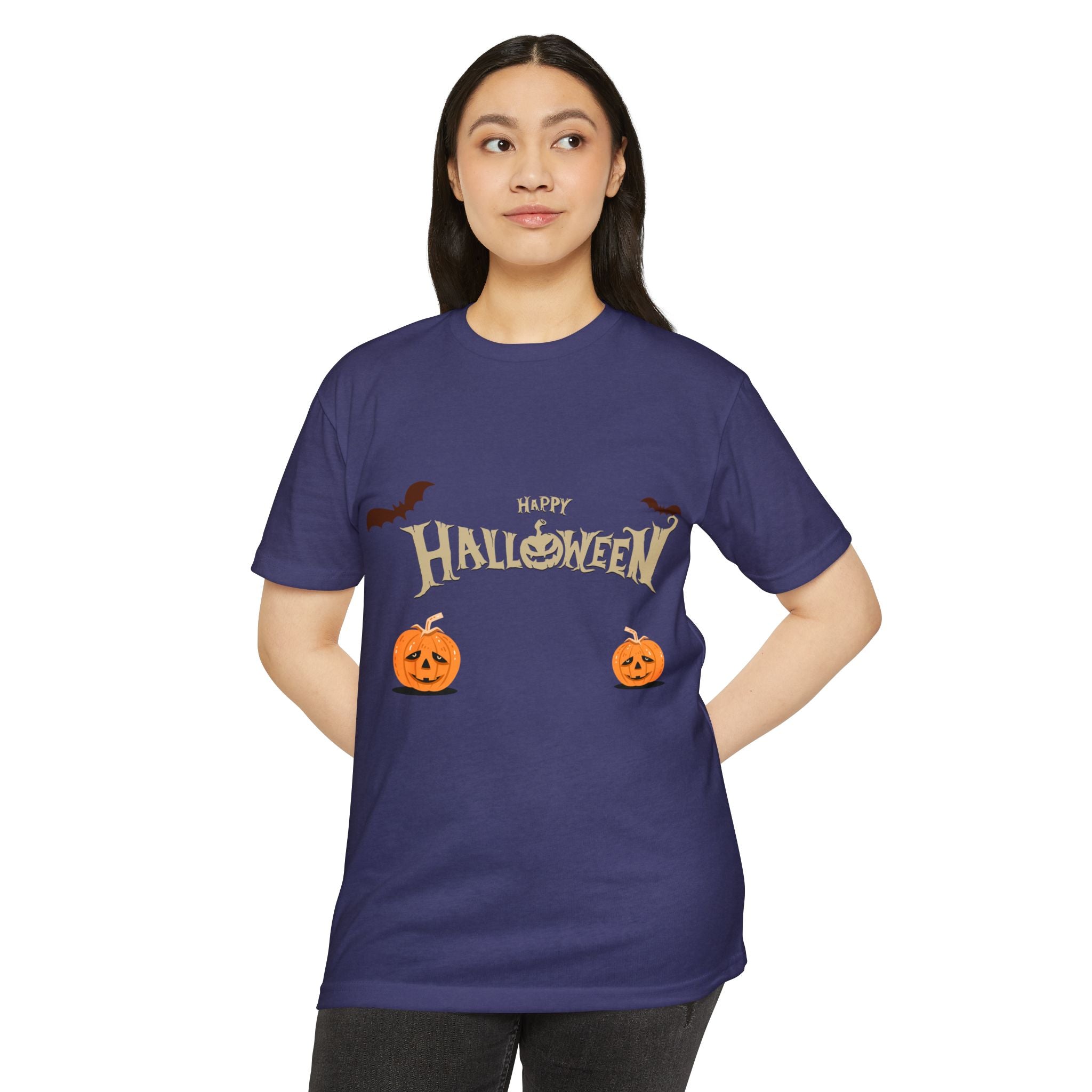 Halloween with Pumpkins | Unisex CVC Jersey T-shirt