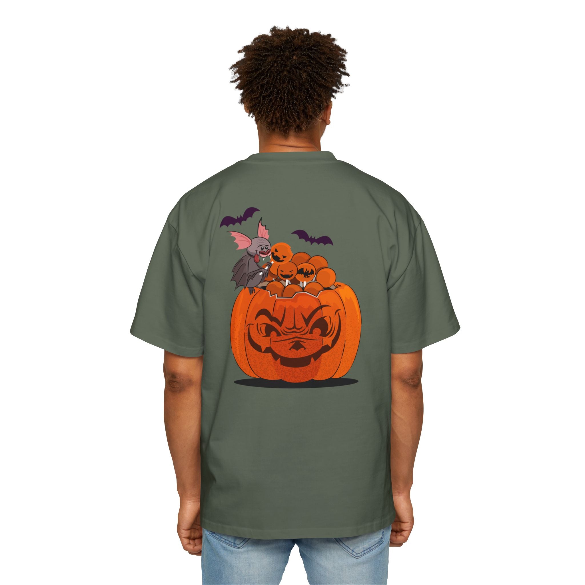 Halloween Trick or Treat | Men's Heavy Oversized Tee