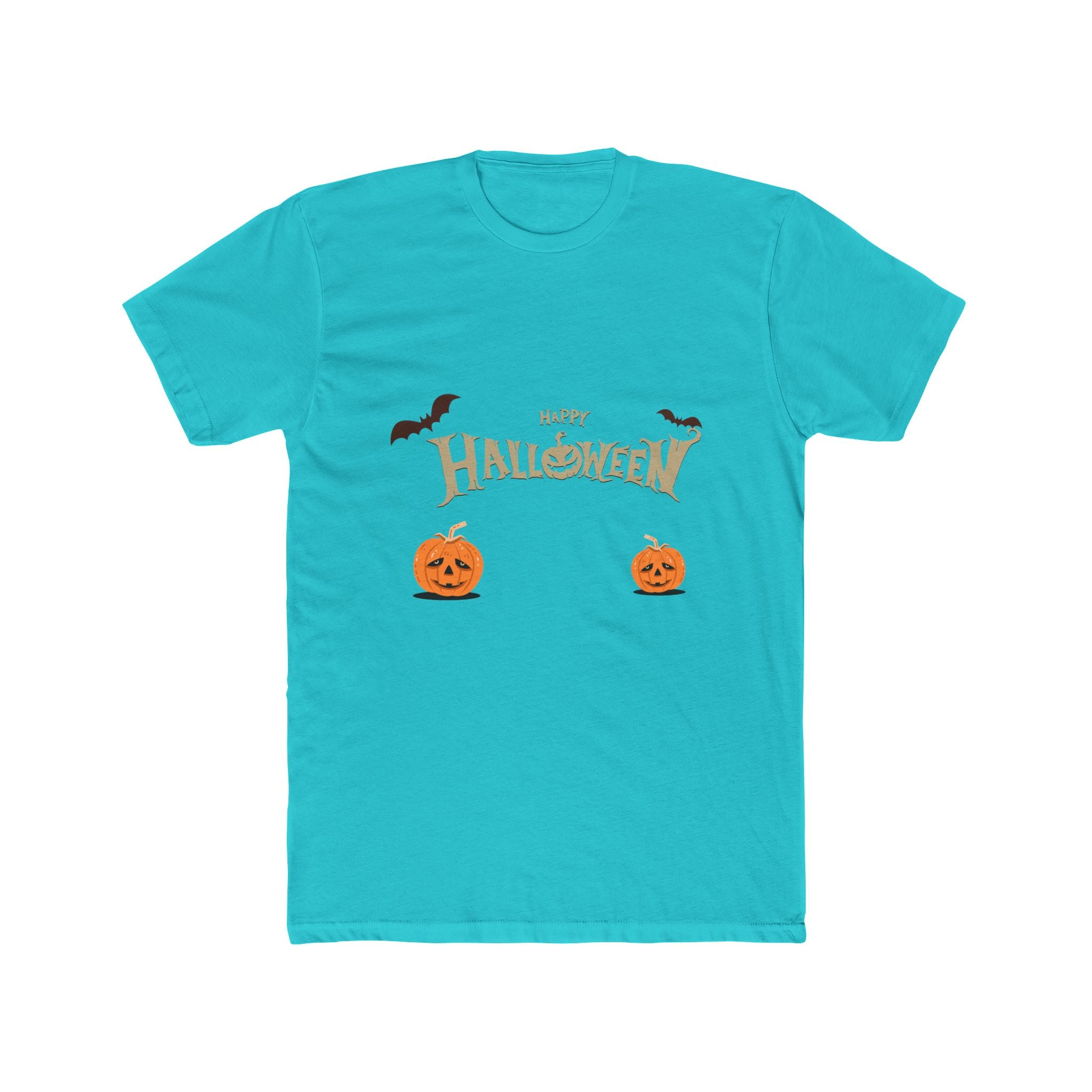 Halloween with Pumpkins | Unisex Cotton Crew Tee
