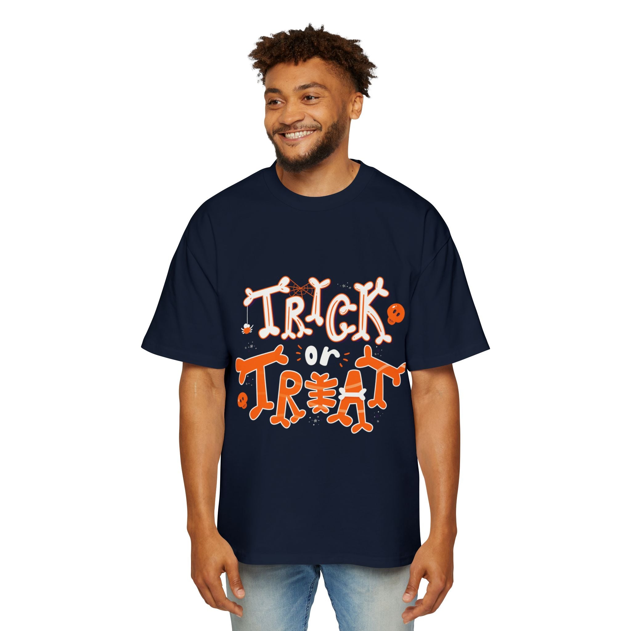 Halloween Trick or Treat | Men's Heavy Oversized Tee
