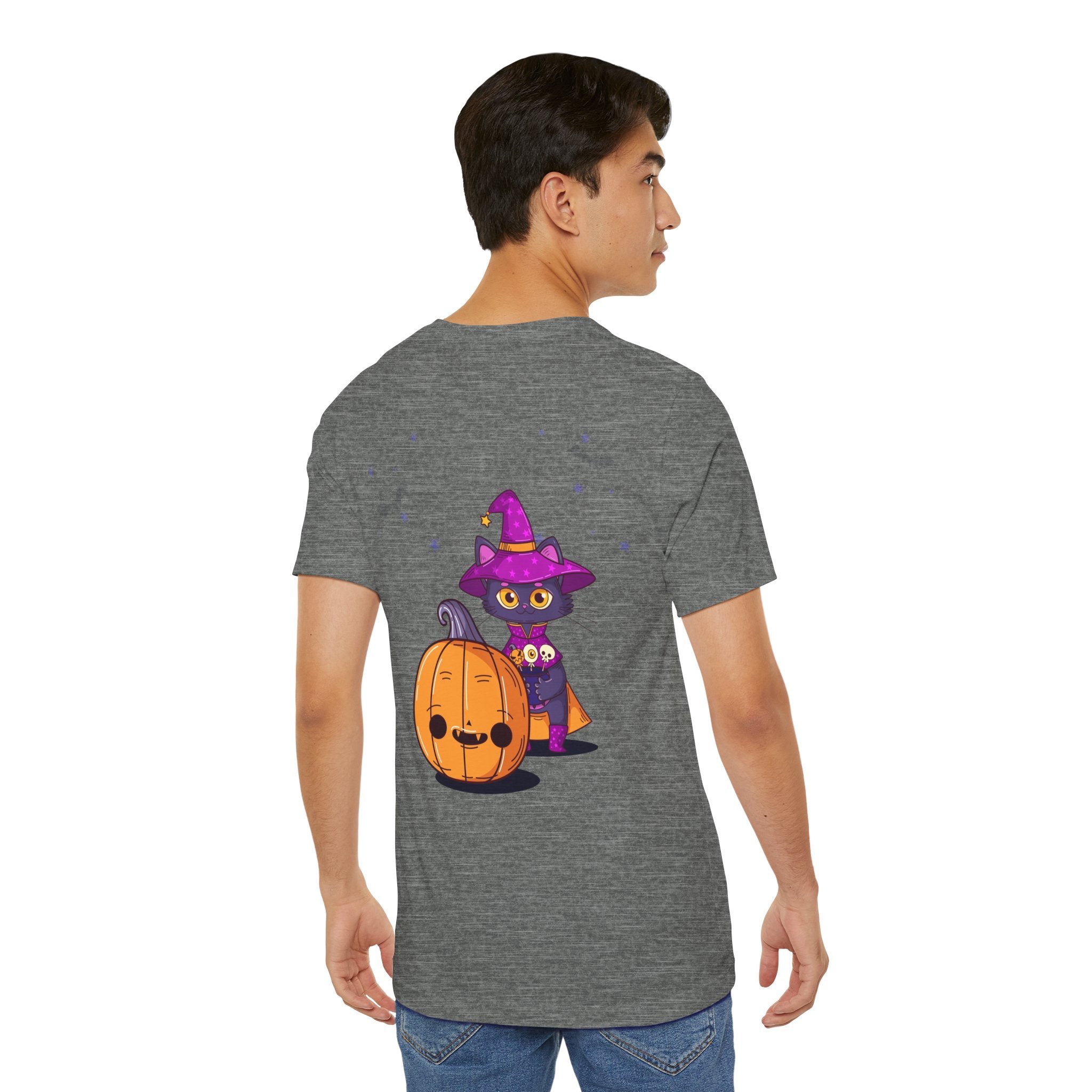 Halloween with Witch's Cats | Unisex Jersey Short Sleeve Tee