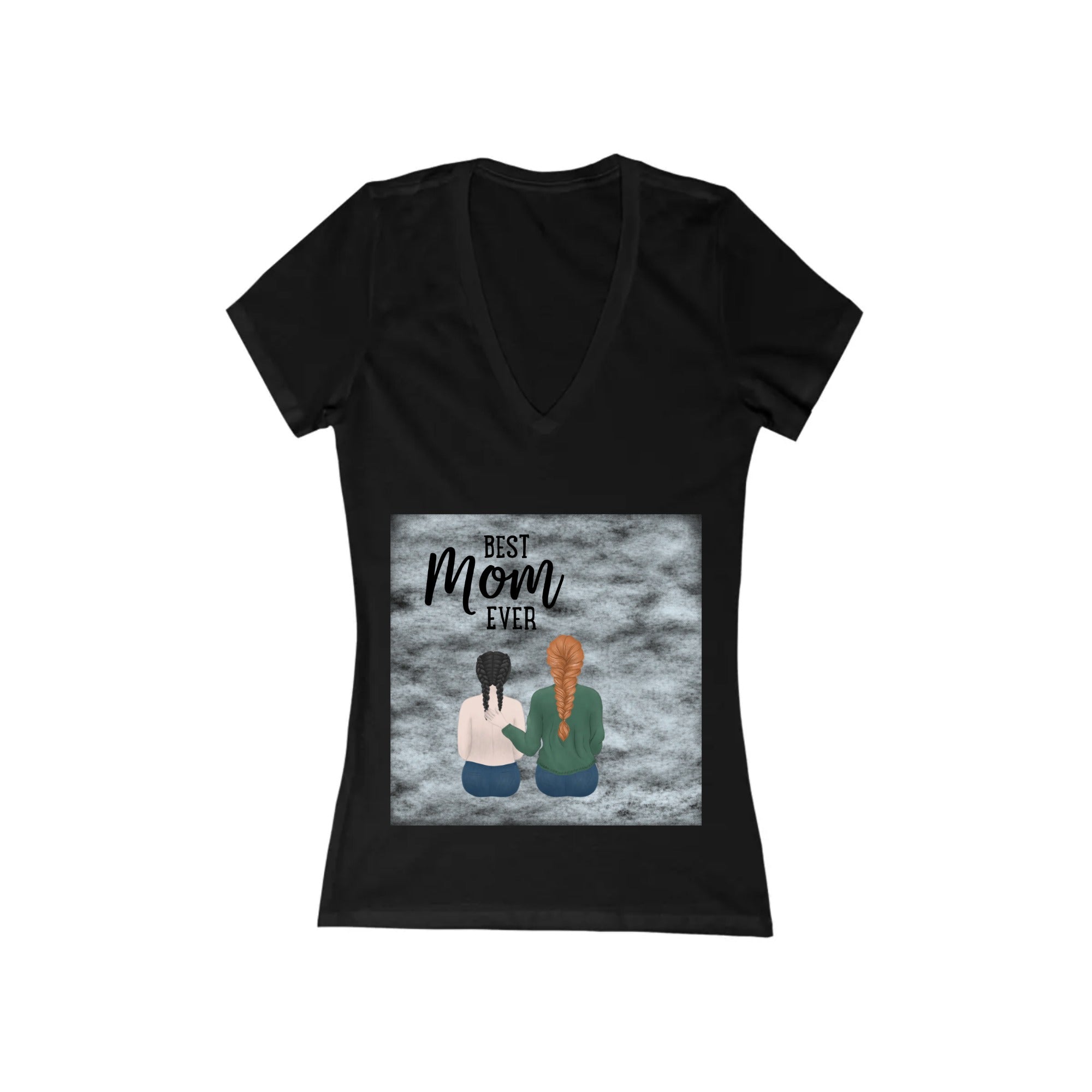 Women's Jersey Short Sleeve Deep V-Neck Tee