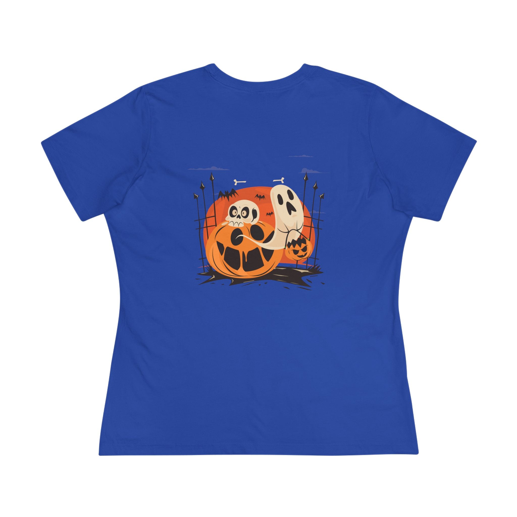 Halloween with Pumpkins | Women's Cotton Tee