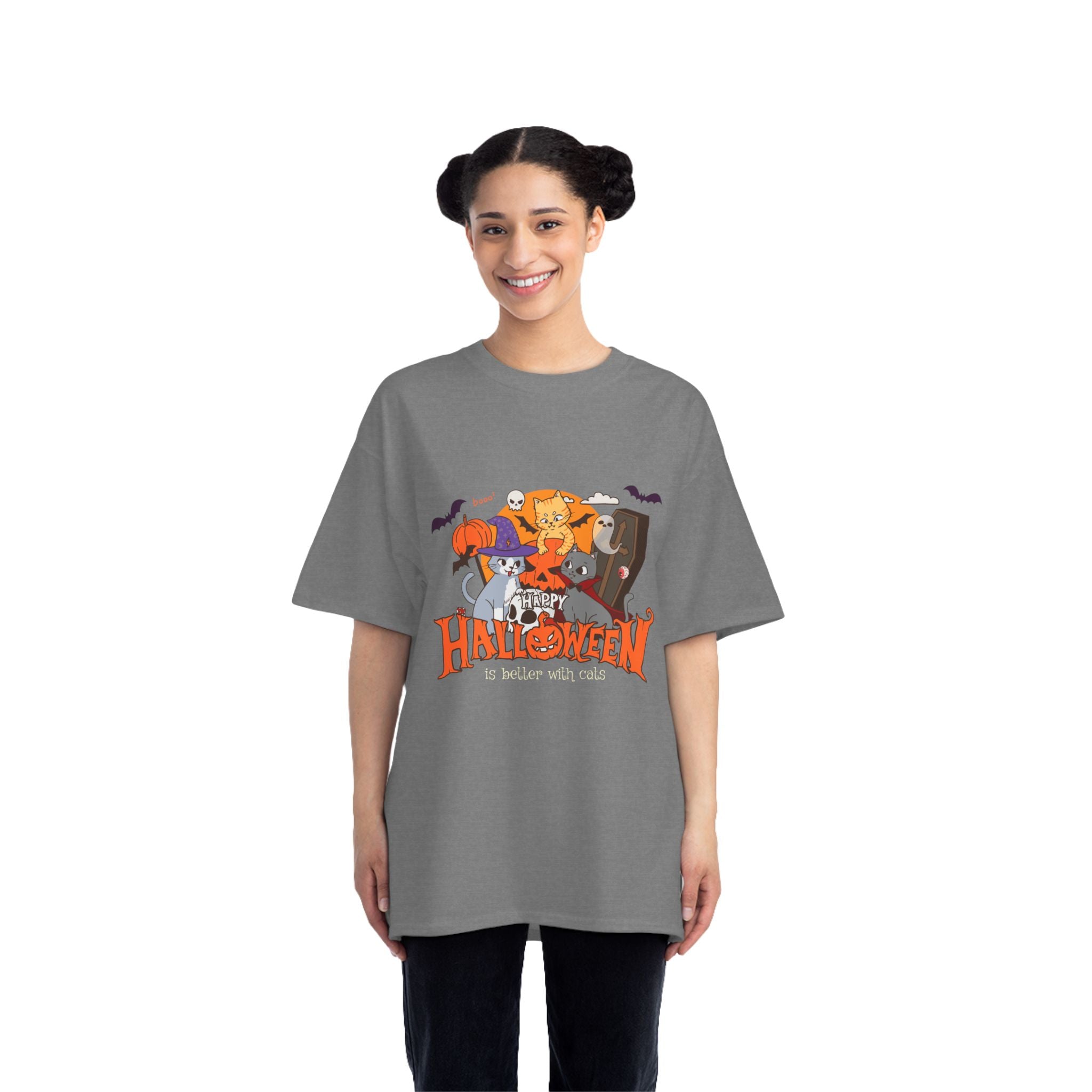 Halloween is Better with Cats | Beefy-T®  Short-Sleeve T-Shirt