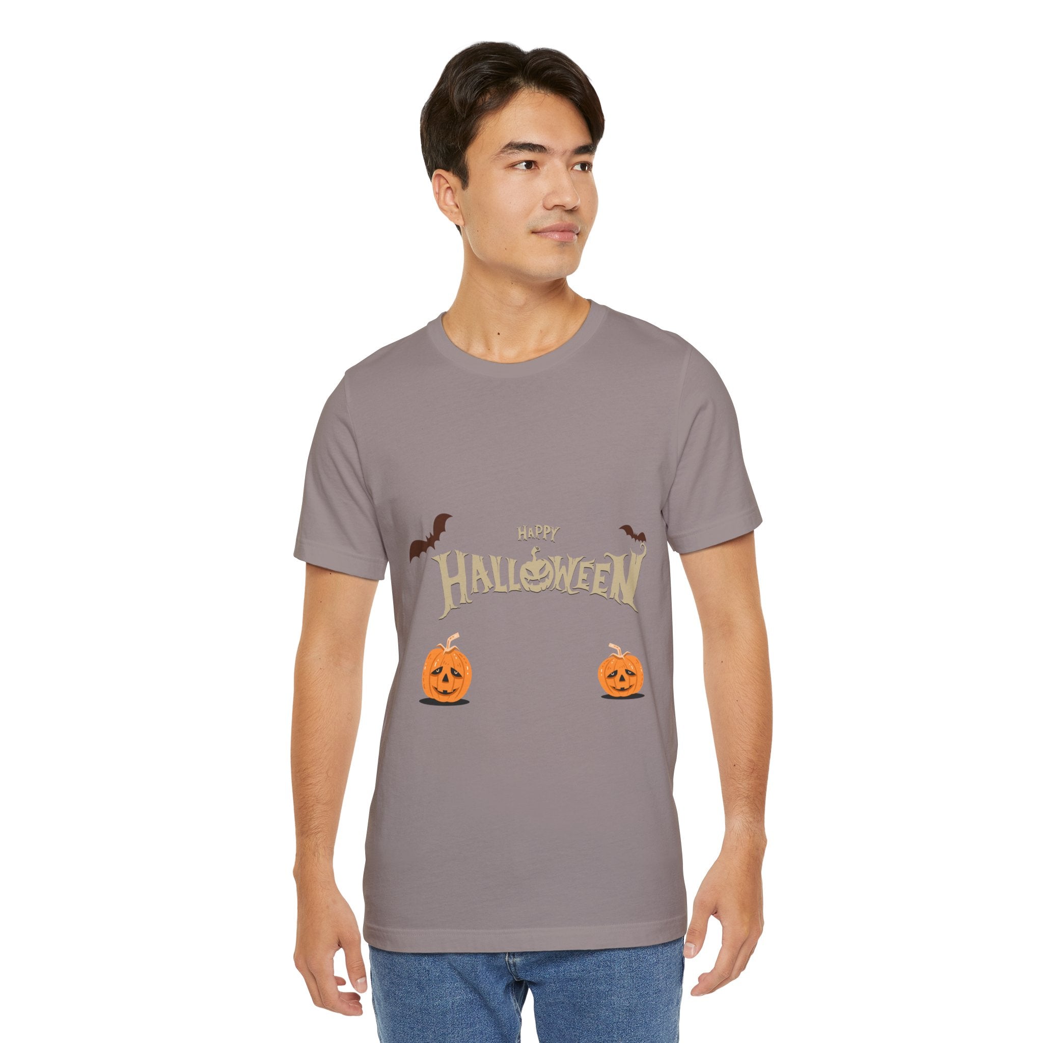 Halloween with Pumpkins | Unisex Jersey Short Sleeve Tee