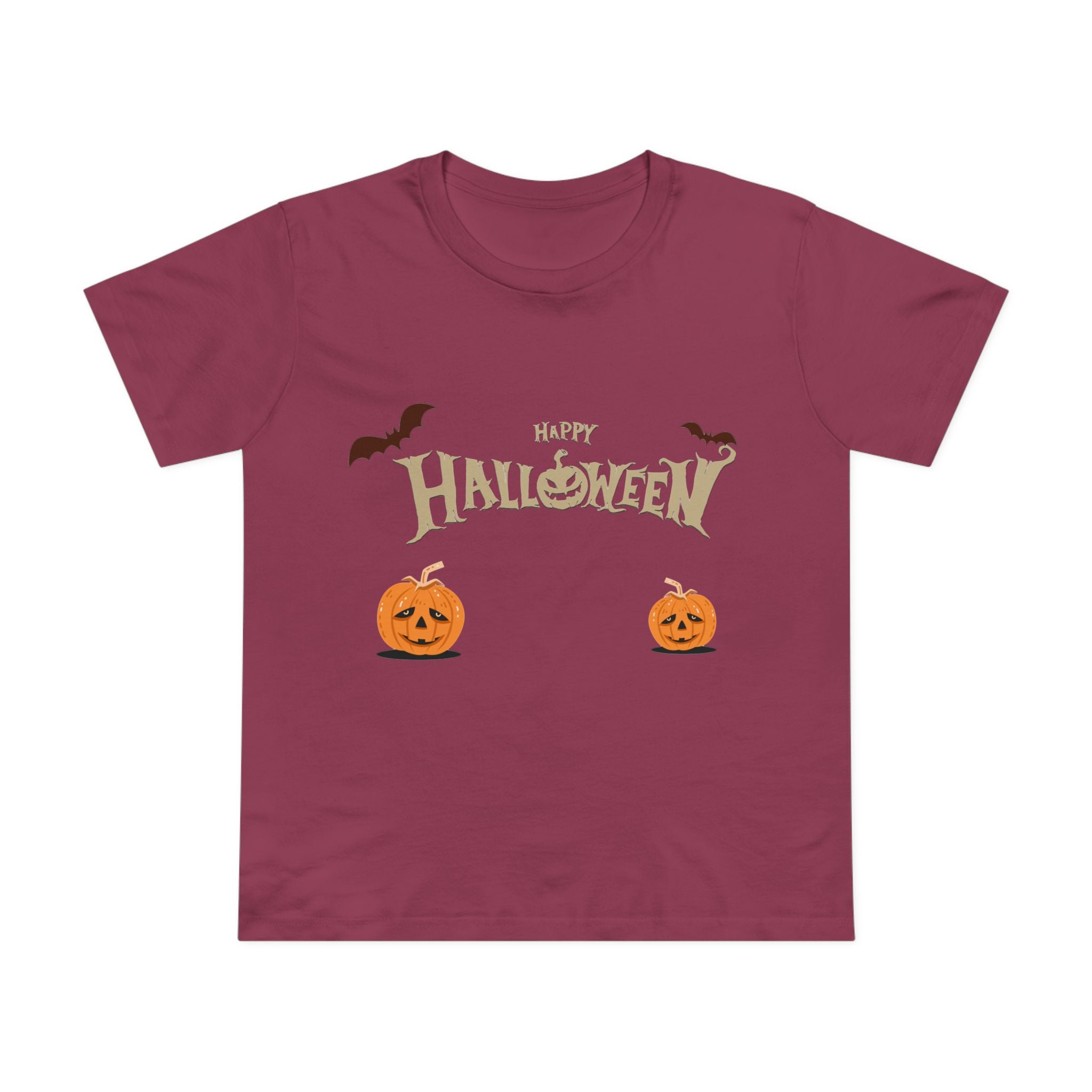 Halloween with Pumpkins | Women’s Maple Tee