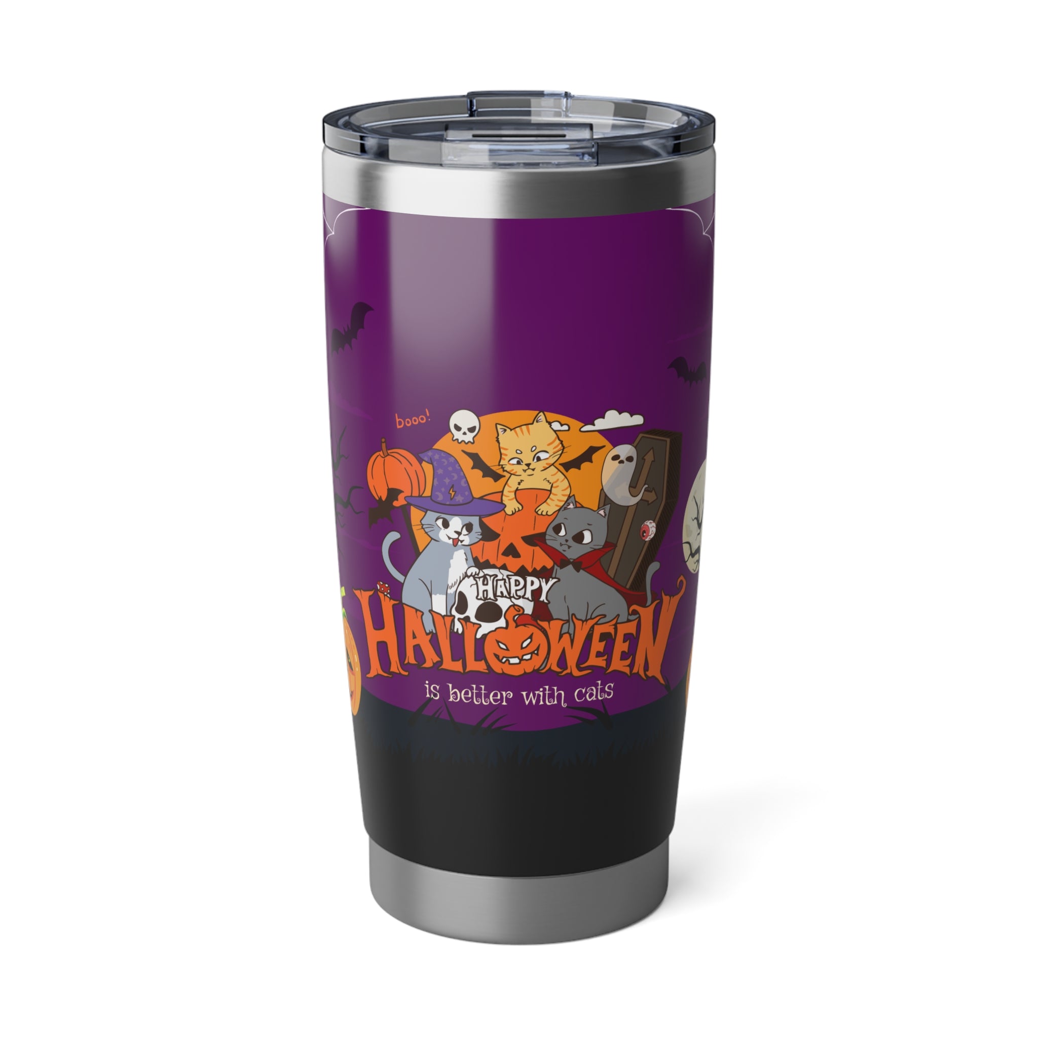 Happy Halloween is Better with Cats | Vagabond Tumbler