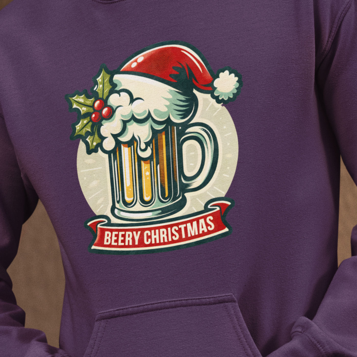 Beery Christmas | Fun Festive Beer | Unisex Hoodie