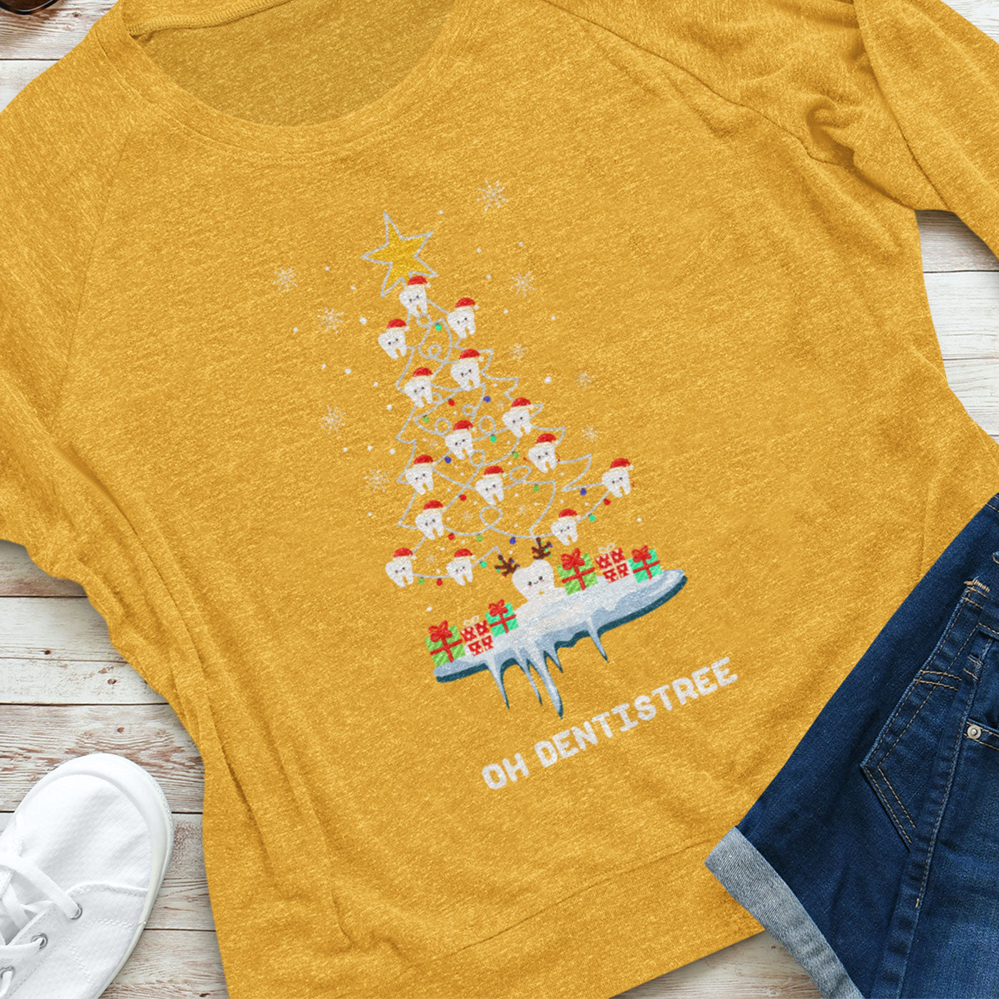 Oh Dentistree | Fun Dental Christmas Tree | Unisex Long Sleeve