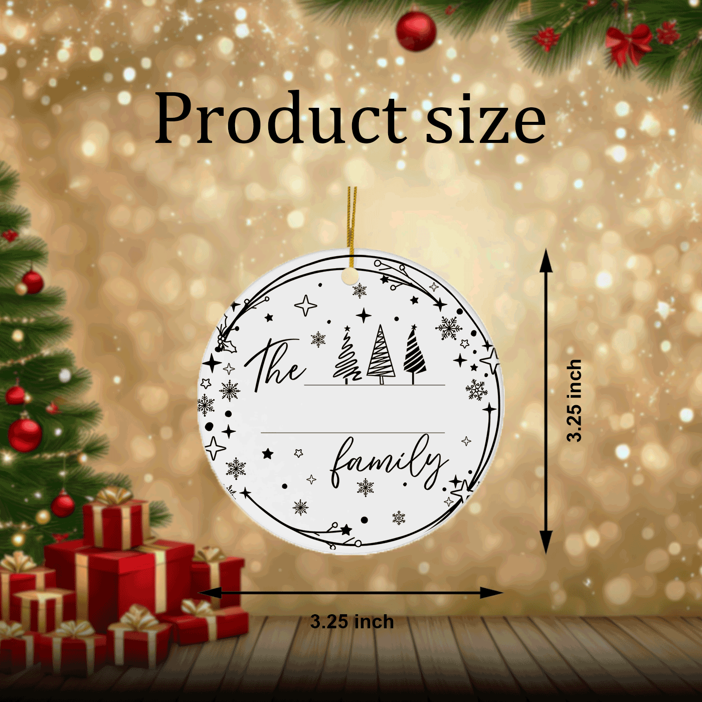 Home Sweet Home | Christmas in New Home State | Ceramic Ornament