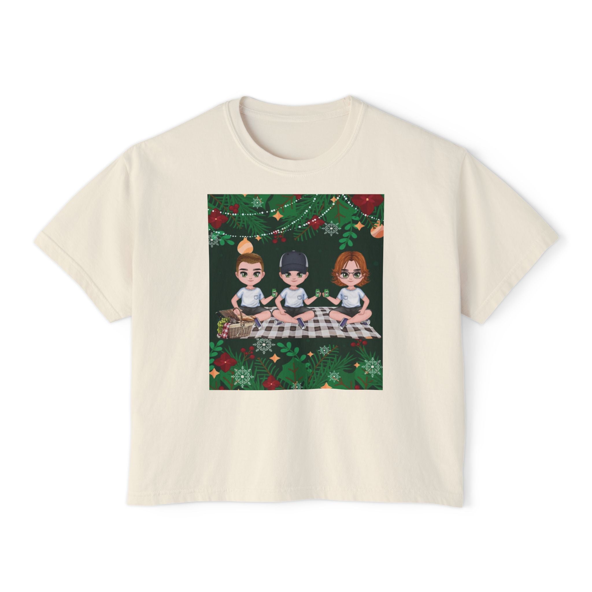 HAPPY CHRISTMAS DAY Women's Boxy Tee