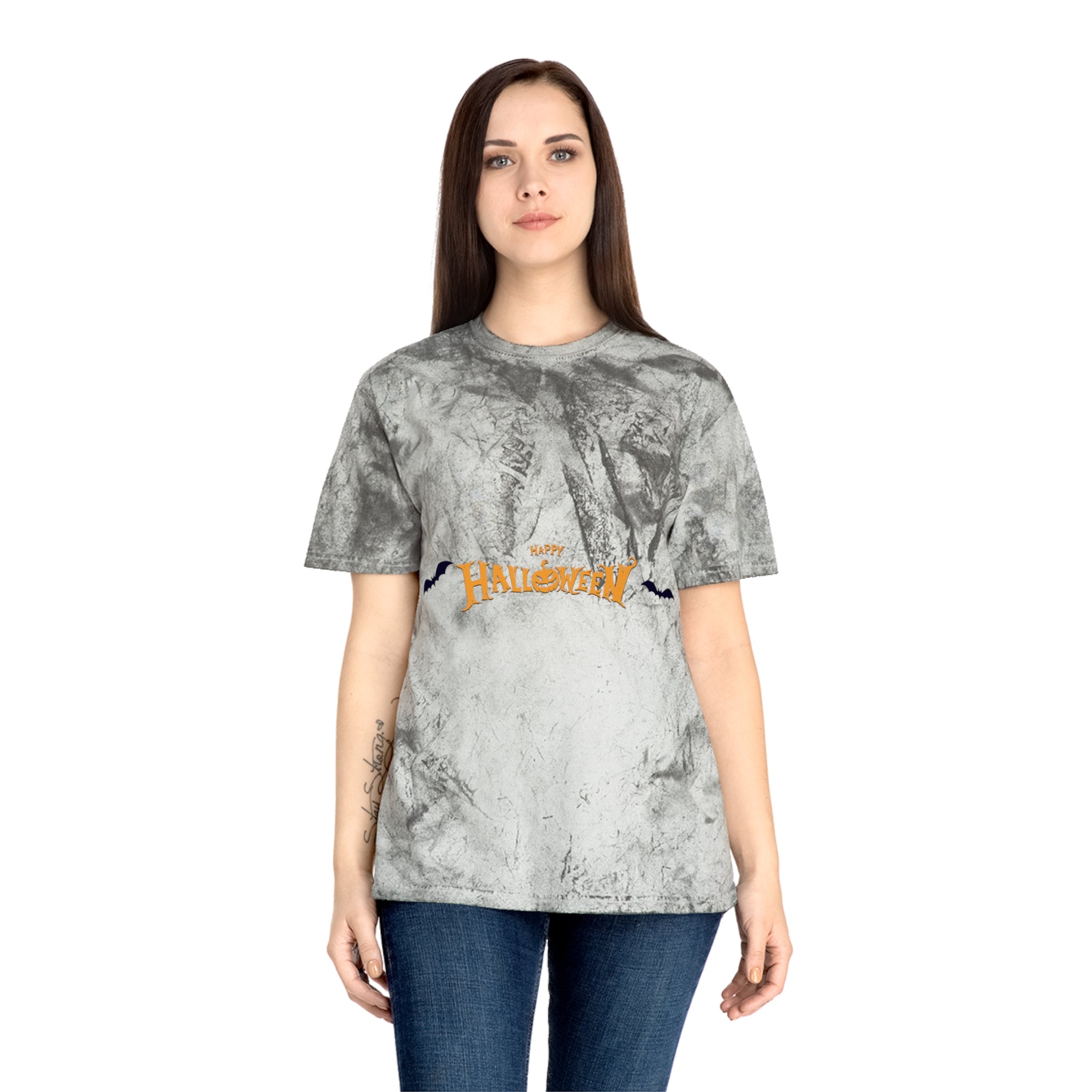 Halloween with Bats | Unisex Color Blast T-Shirt
