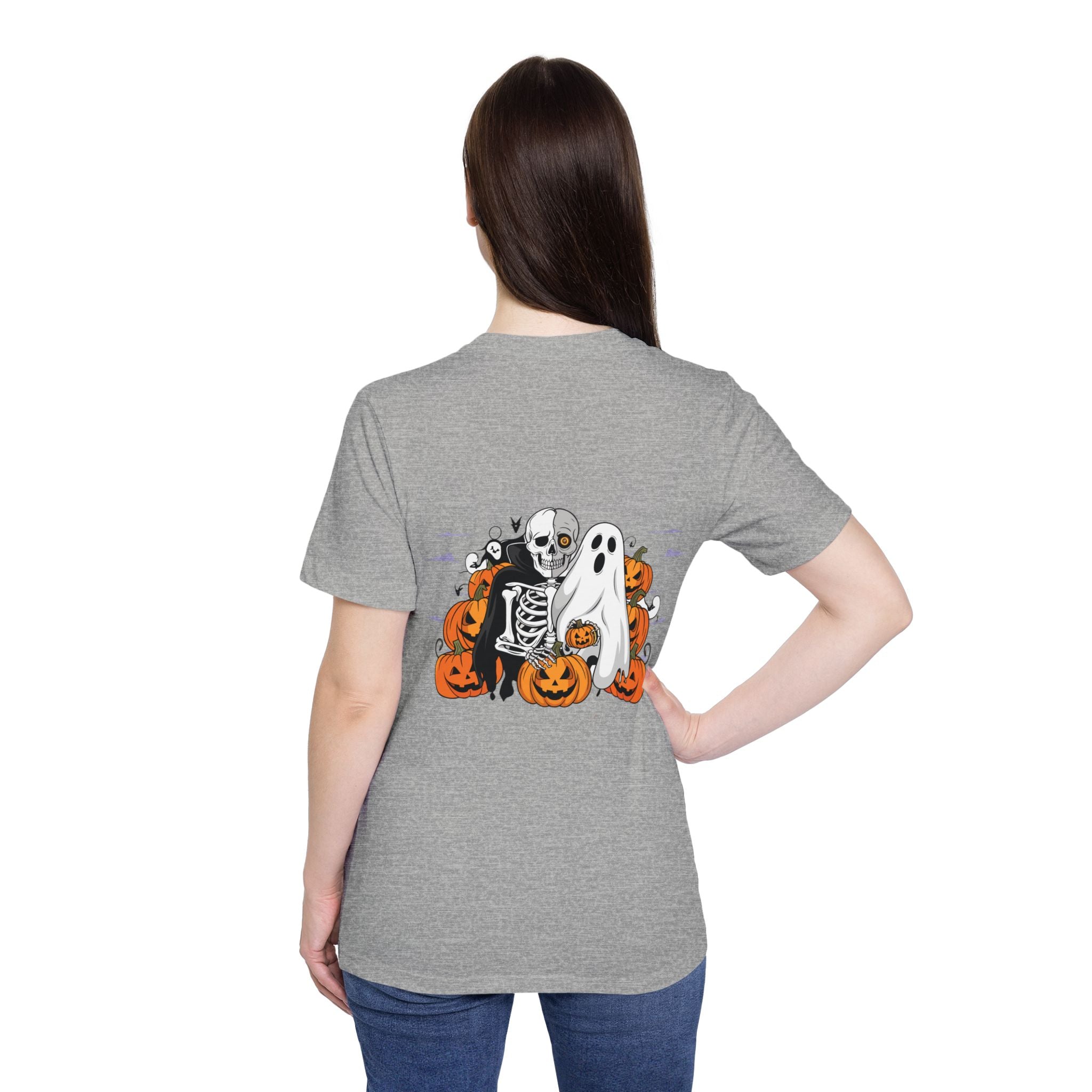 Halloween with Bats | USA-Made Unisex Short-Sleeve Jersey T-Shirt