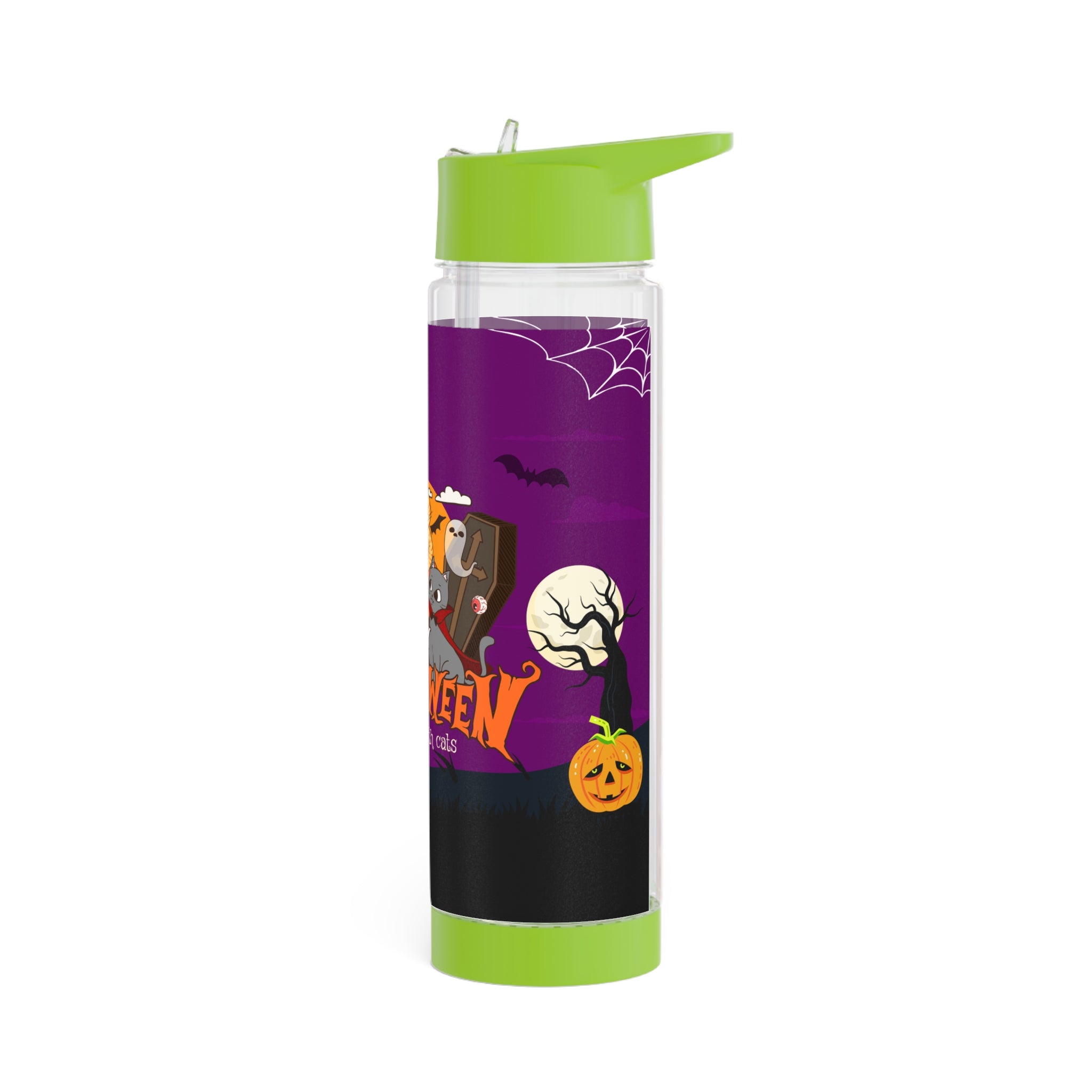 Happy Halloween is Better with Cats | Infuser Water Bottle