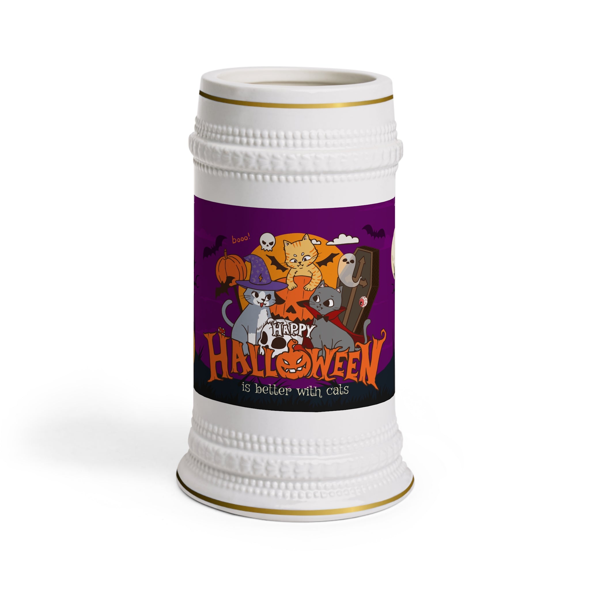 Happy Halloween is Better with Cats | Stein Mug