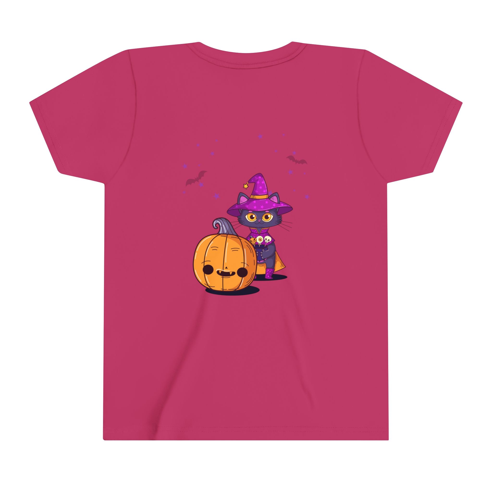 Halloween with Witch's Cats | Youth Short Sleeve Tee