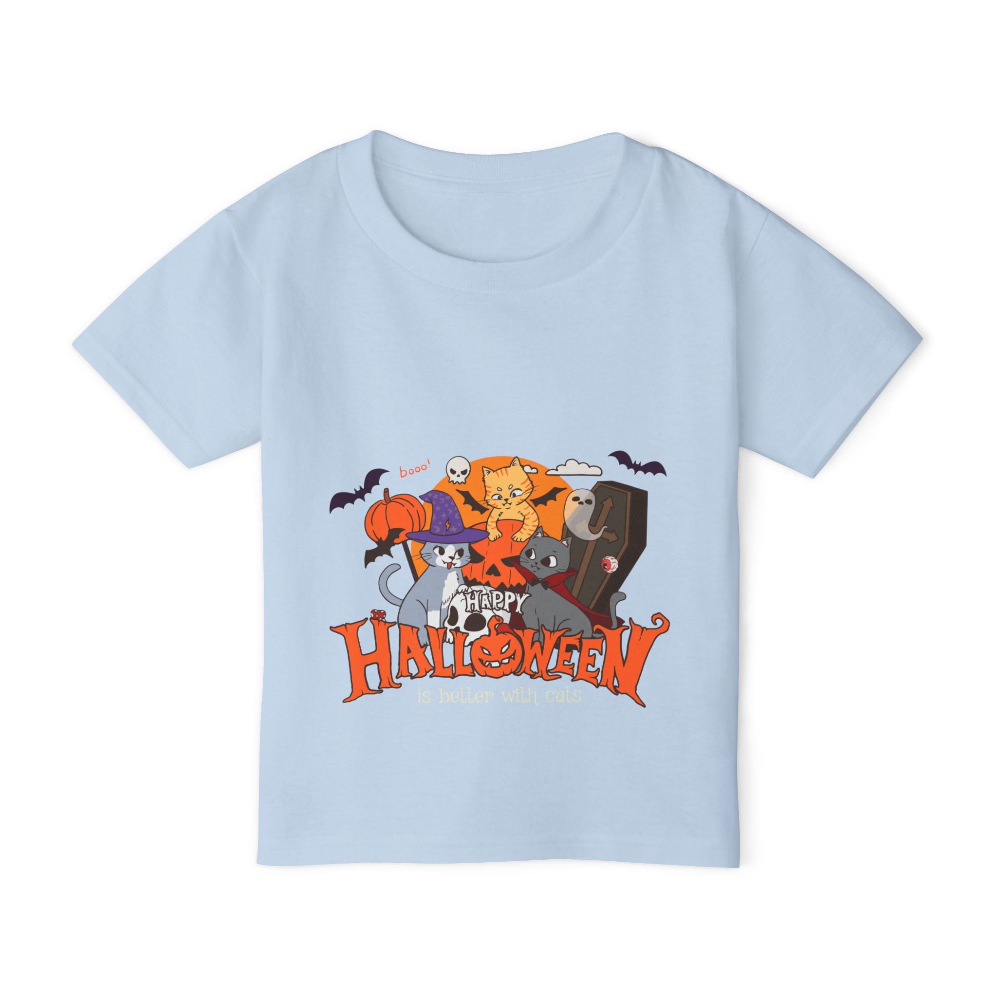 Halloween is Better with Cats | Heavy Cotton Toddler T-shirt
