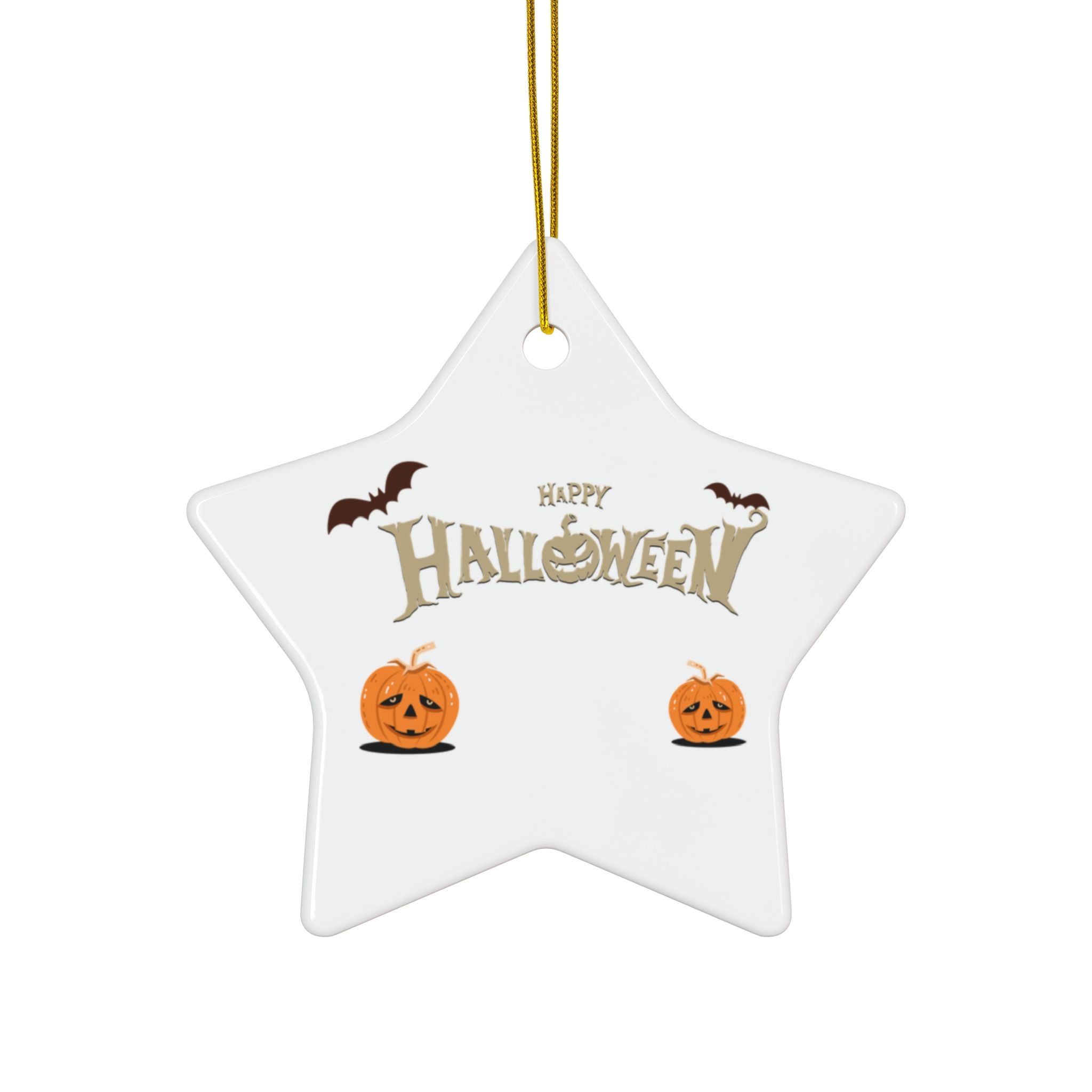Happy Halloween with Pumpkin | Ceramic Ornaments
