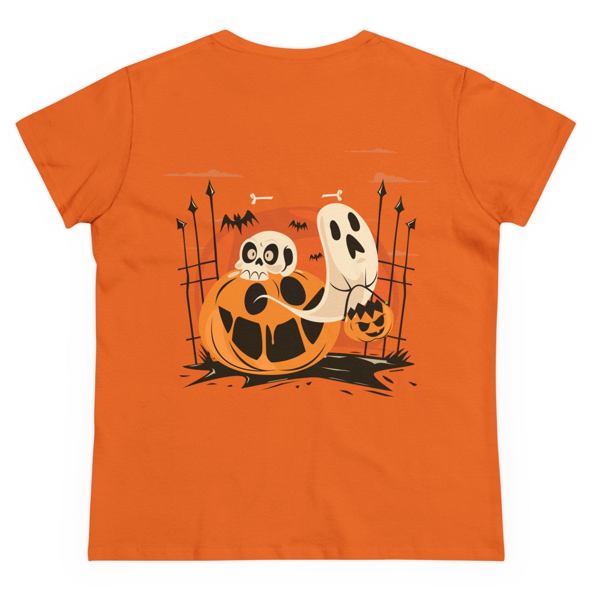 Halloween with Pumpkins | Women's Midweight Cotton Tee