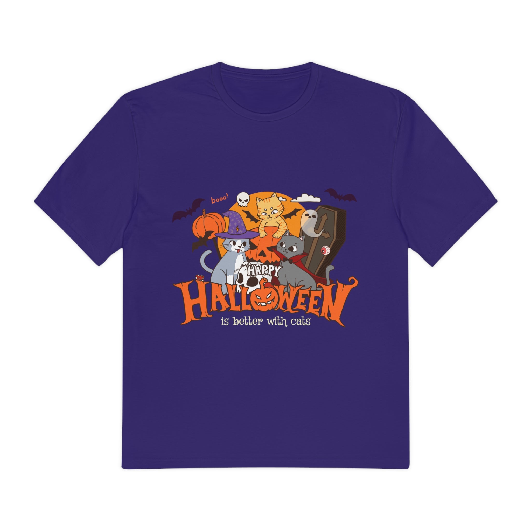Halloween with Witch's Cats | Perfect Weight® Tee