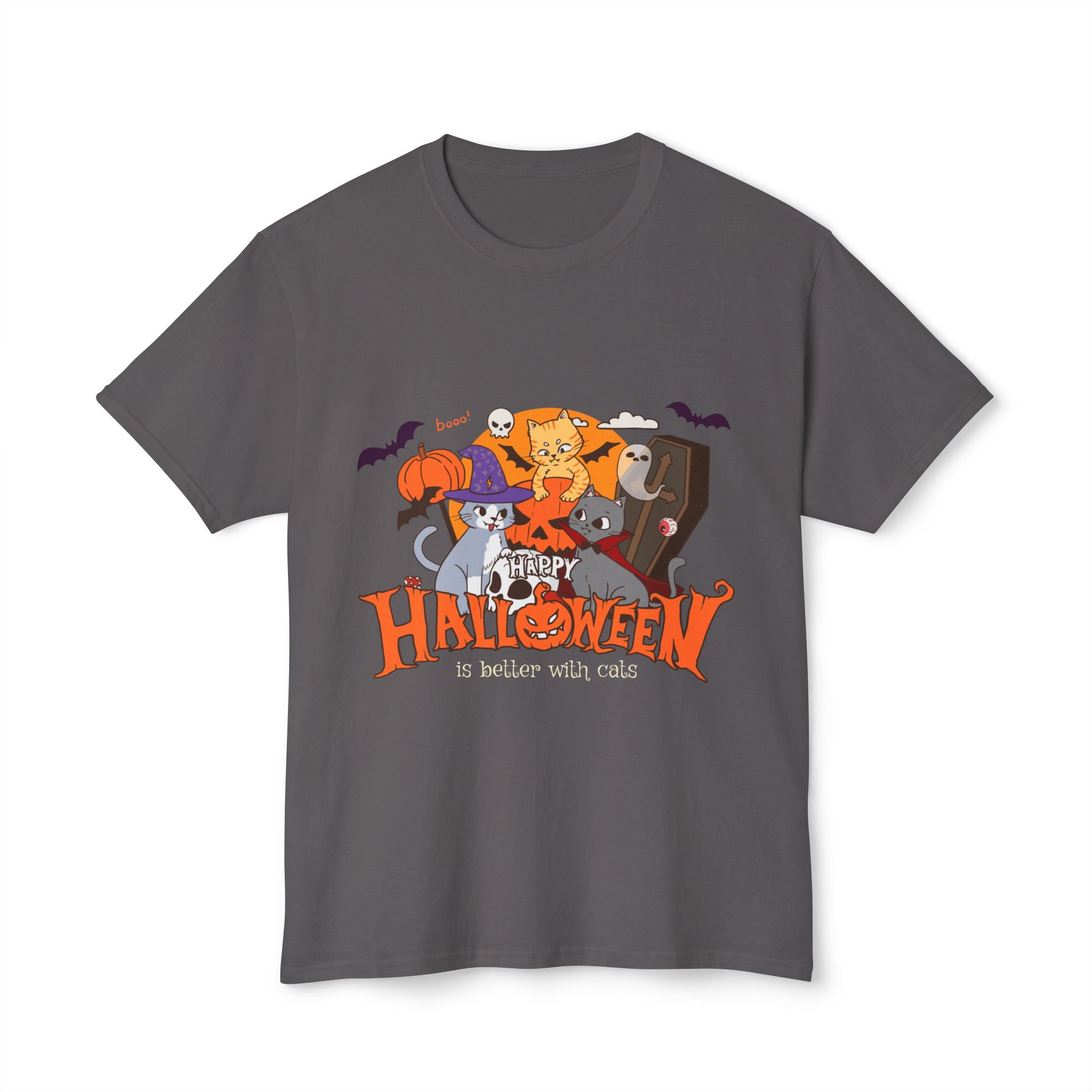 Halloween is Better with Cats | Unisex HD Cotton™ T-shirt