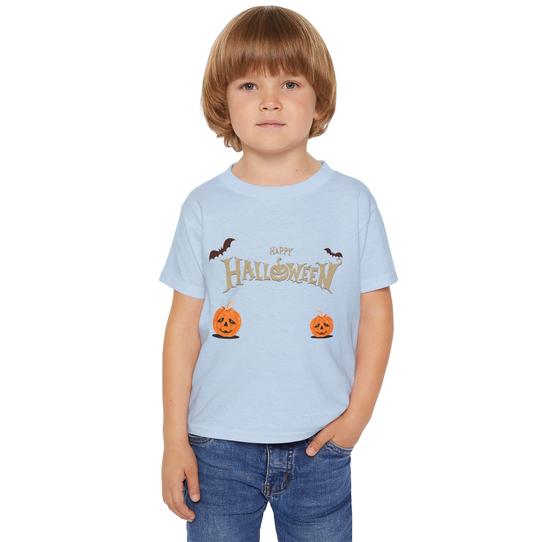 Halloween with Pumpkins | Heavy Cotton Toddler T-shirt