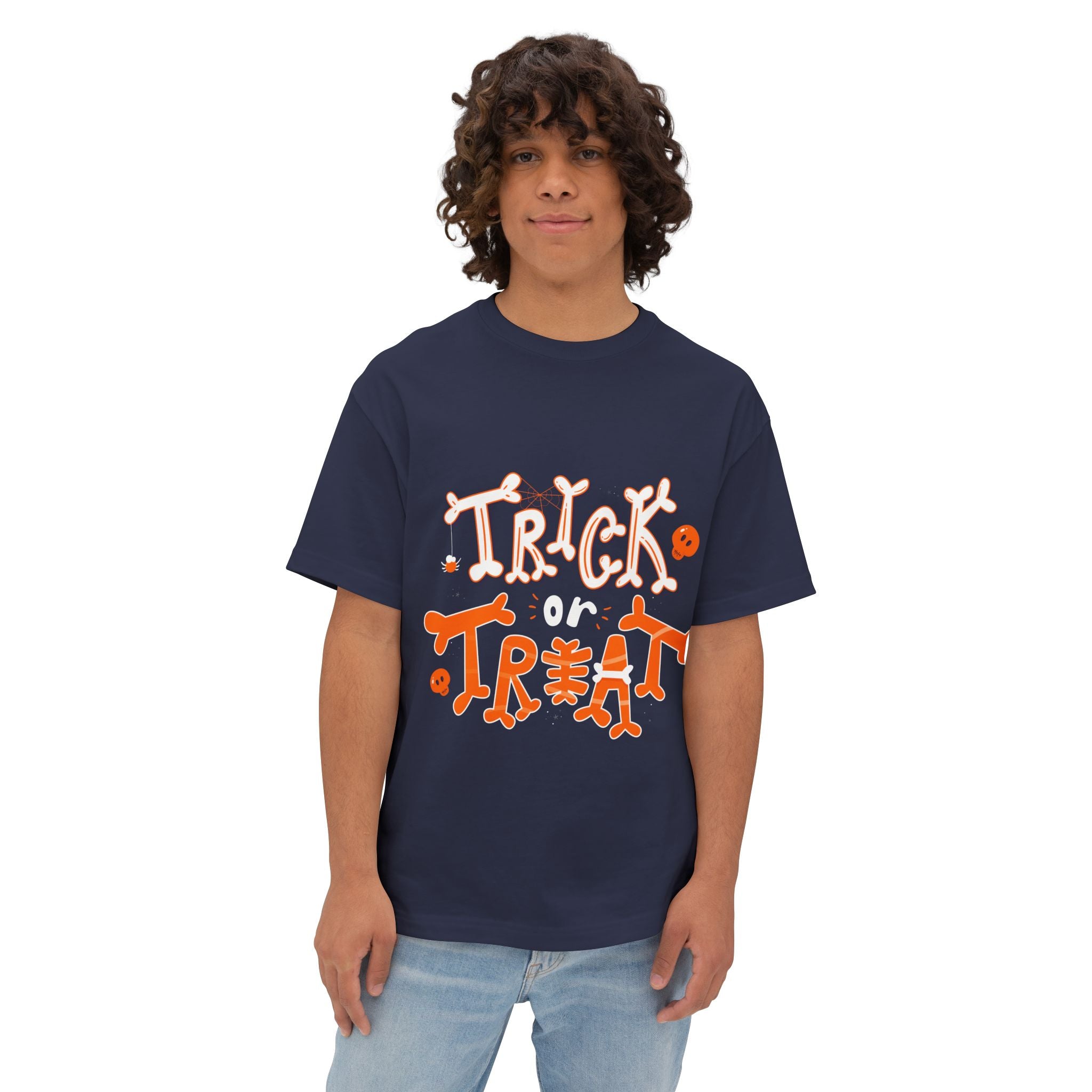 Halloween Trick or Treat | Unisex Oversized Boxy Tee