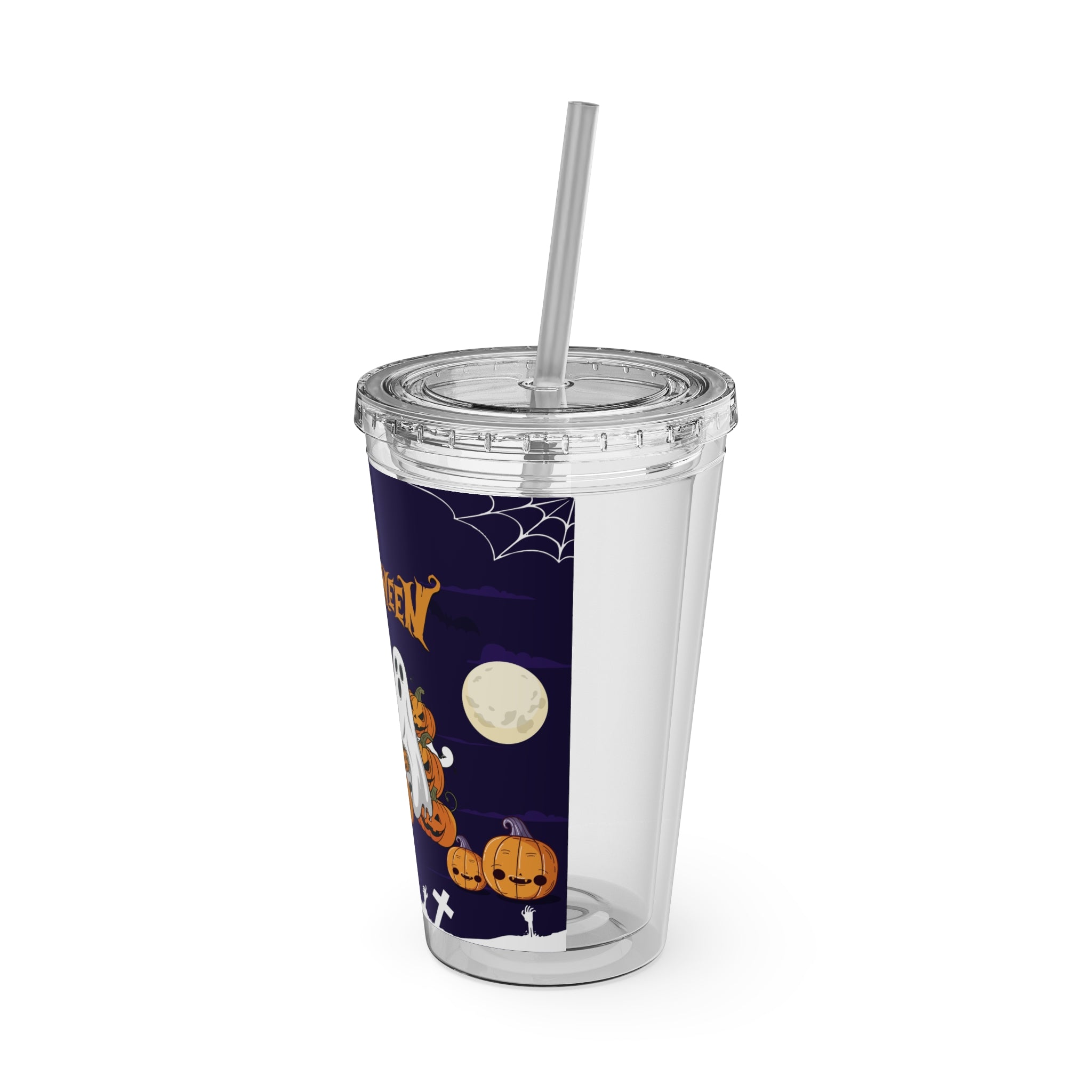 Halloween is Better with Skeleton | Sunsplash Tumbler with Straw
