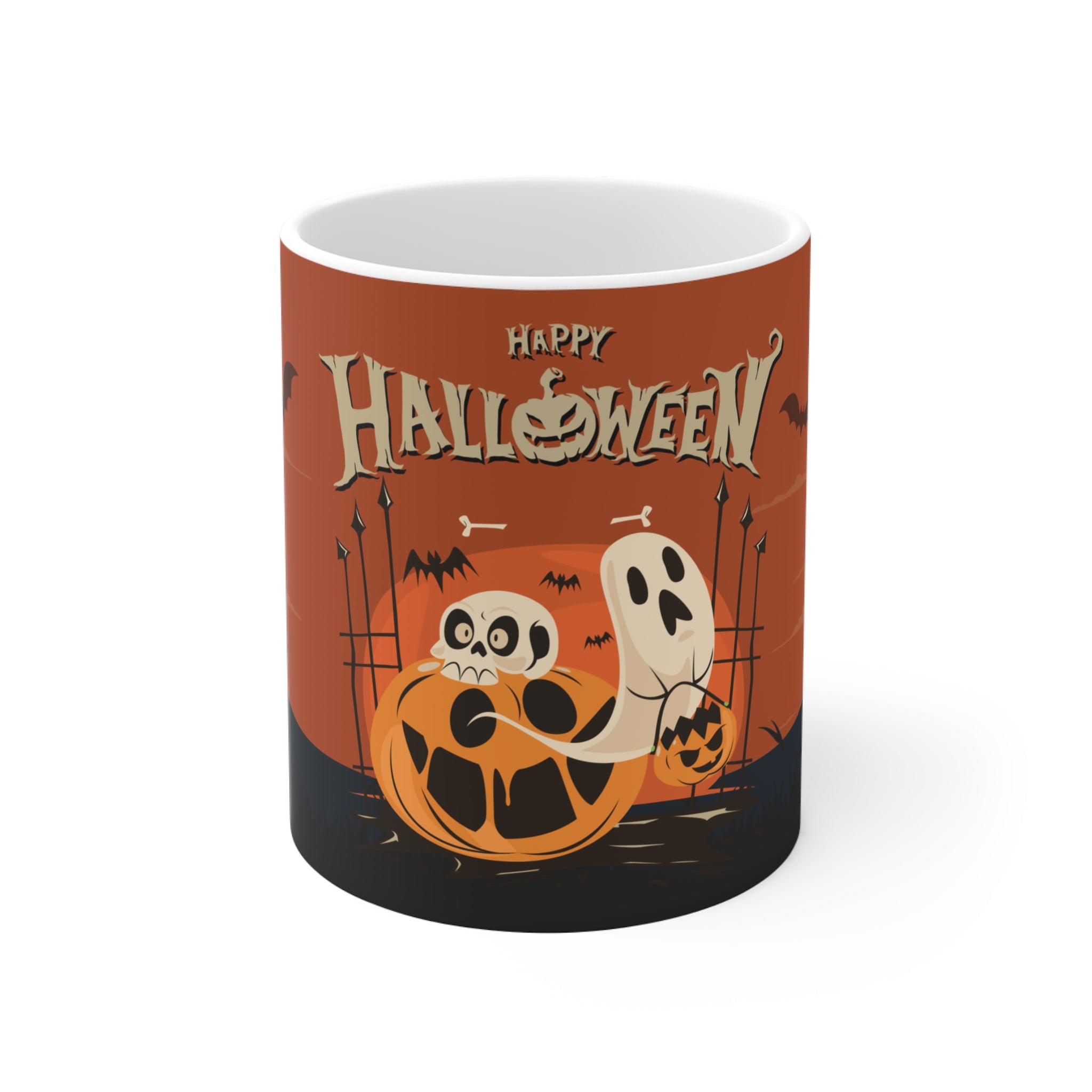 Happy Halloween with Pumpkin | Ceramic Mugs
