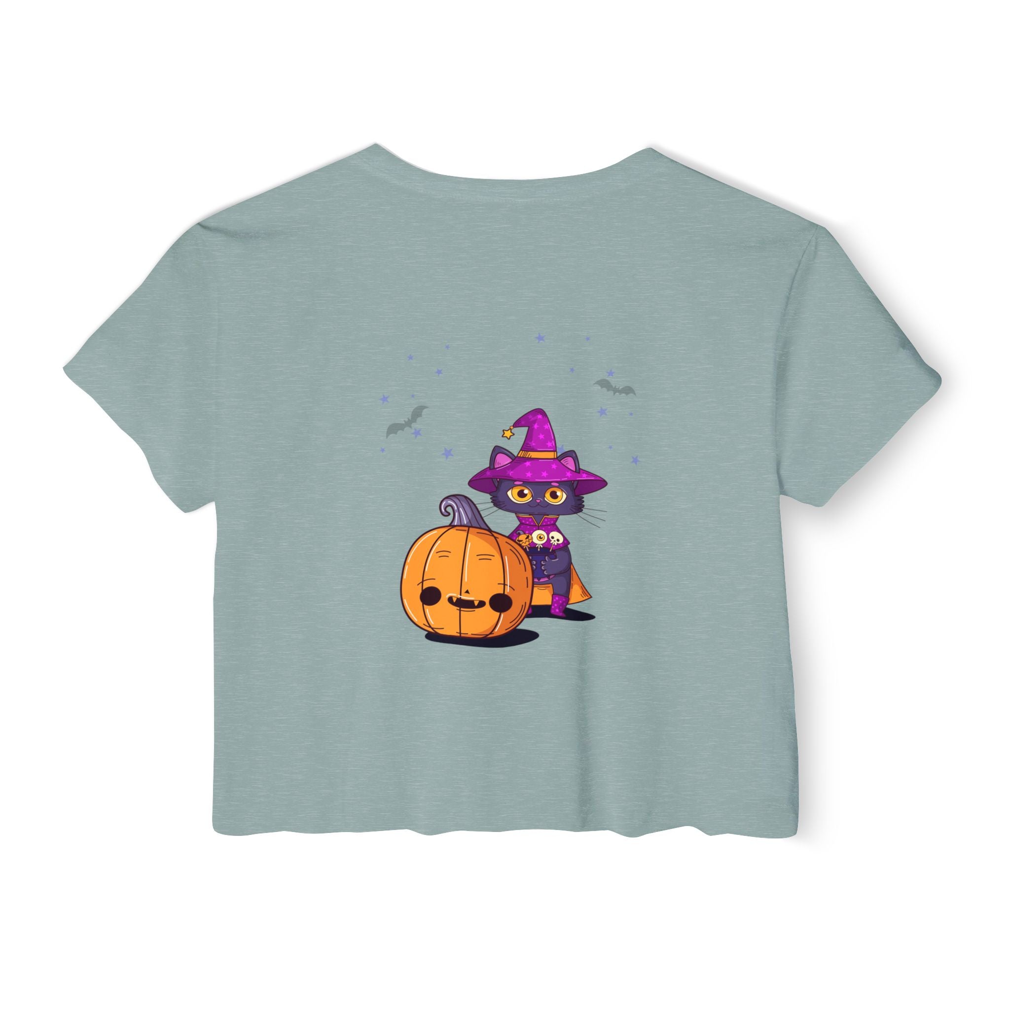 Halloween with Witch's Cats | Women's Festival Crop Top