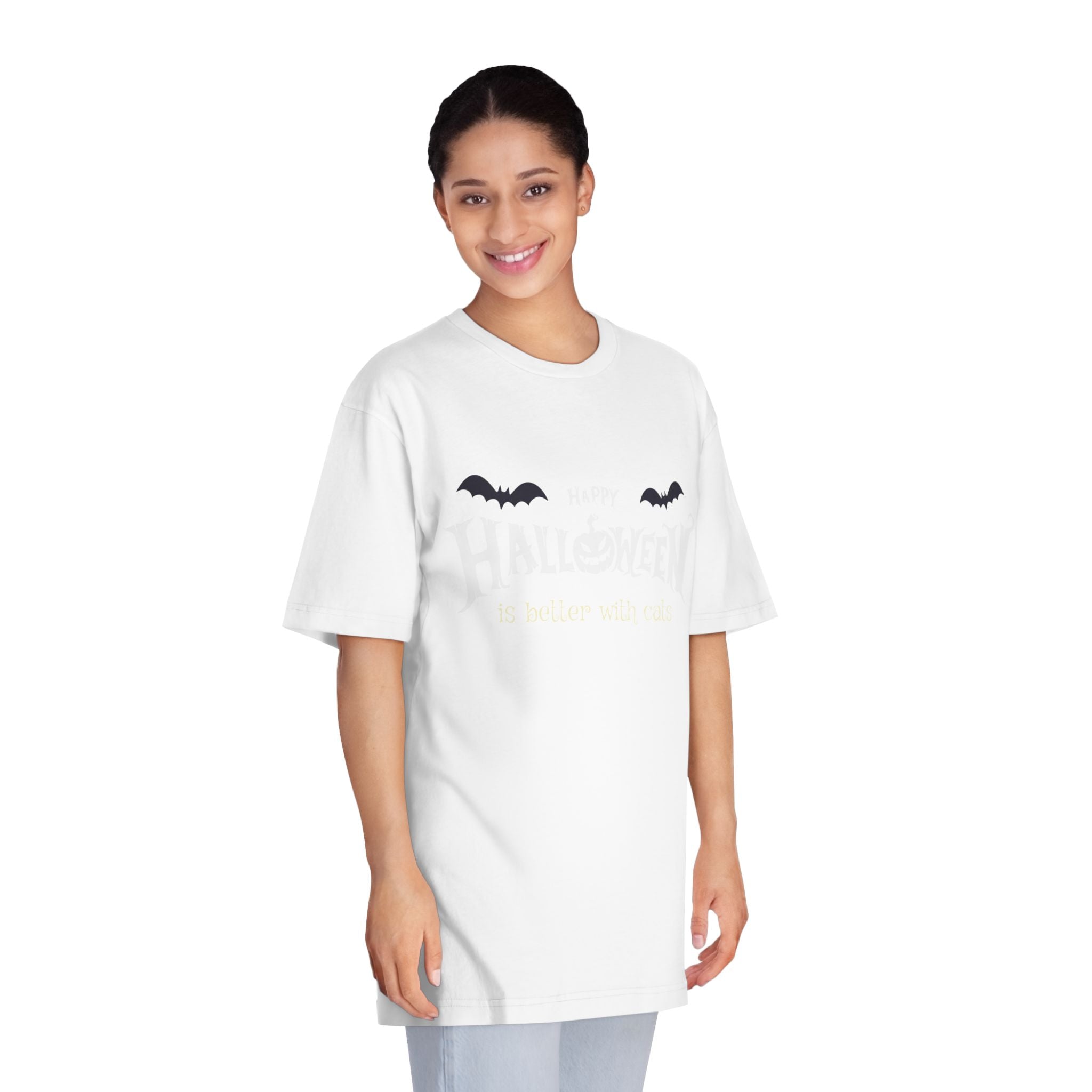 Halloween with Witch's Cats | Unisex Classic Crewneck T-Shirt