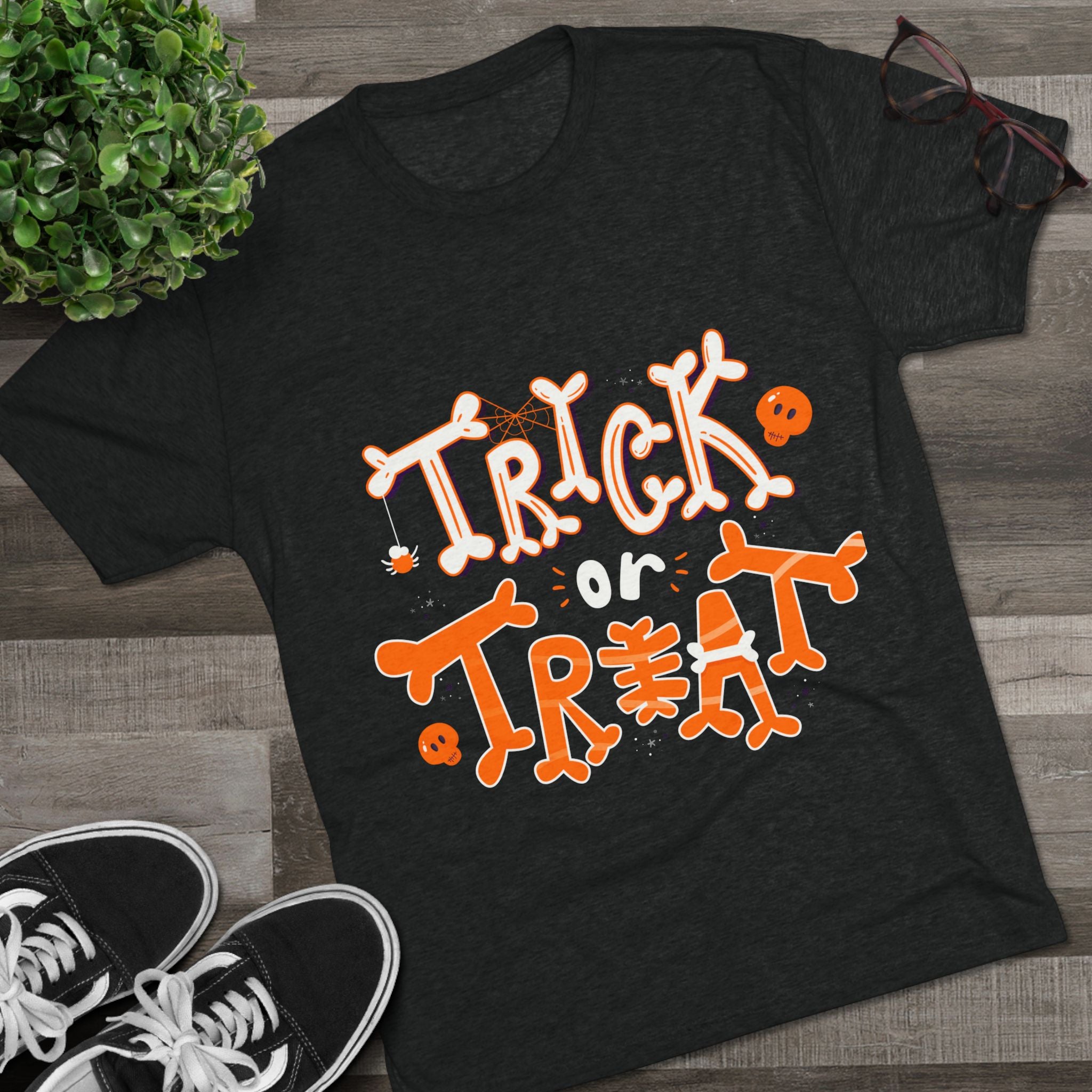 Halloween Trick or Treat | Unisex Tri-Blend Crew Tee