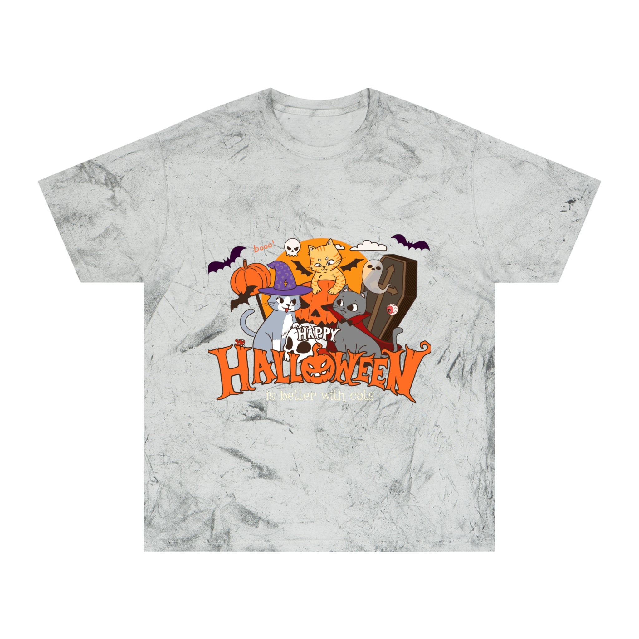 Halloween is Better with Cats | Unisex Color Blast T-Shirt