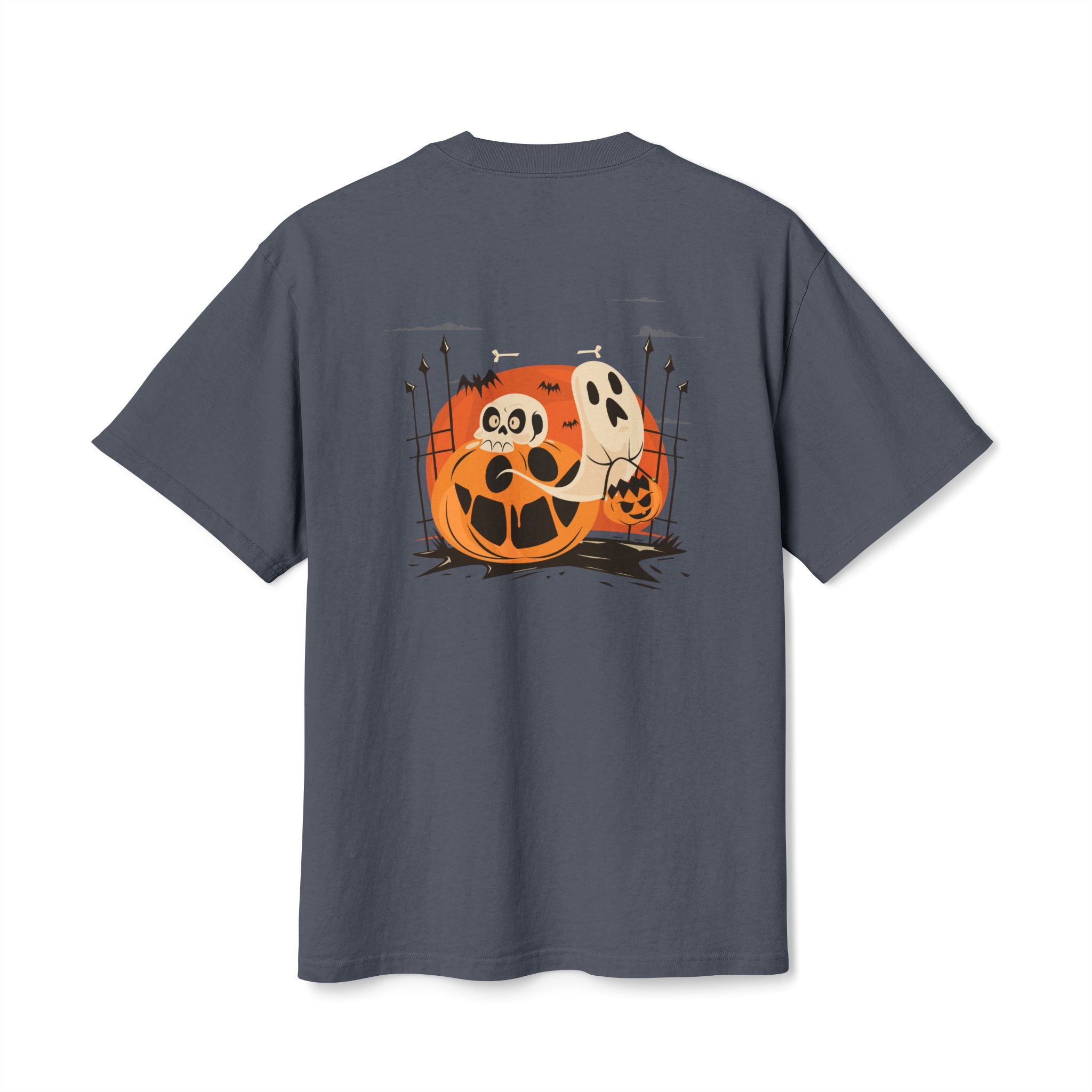 Halloween with Pumpkins | Unisex Heavy Faded Tee