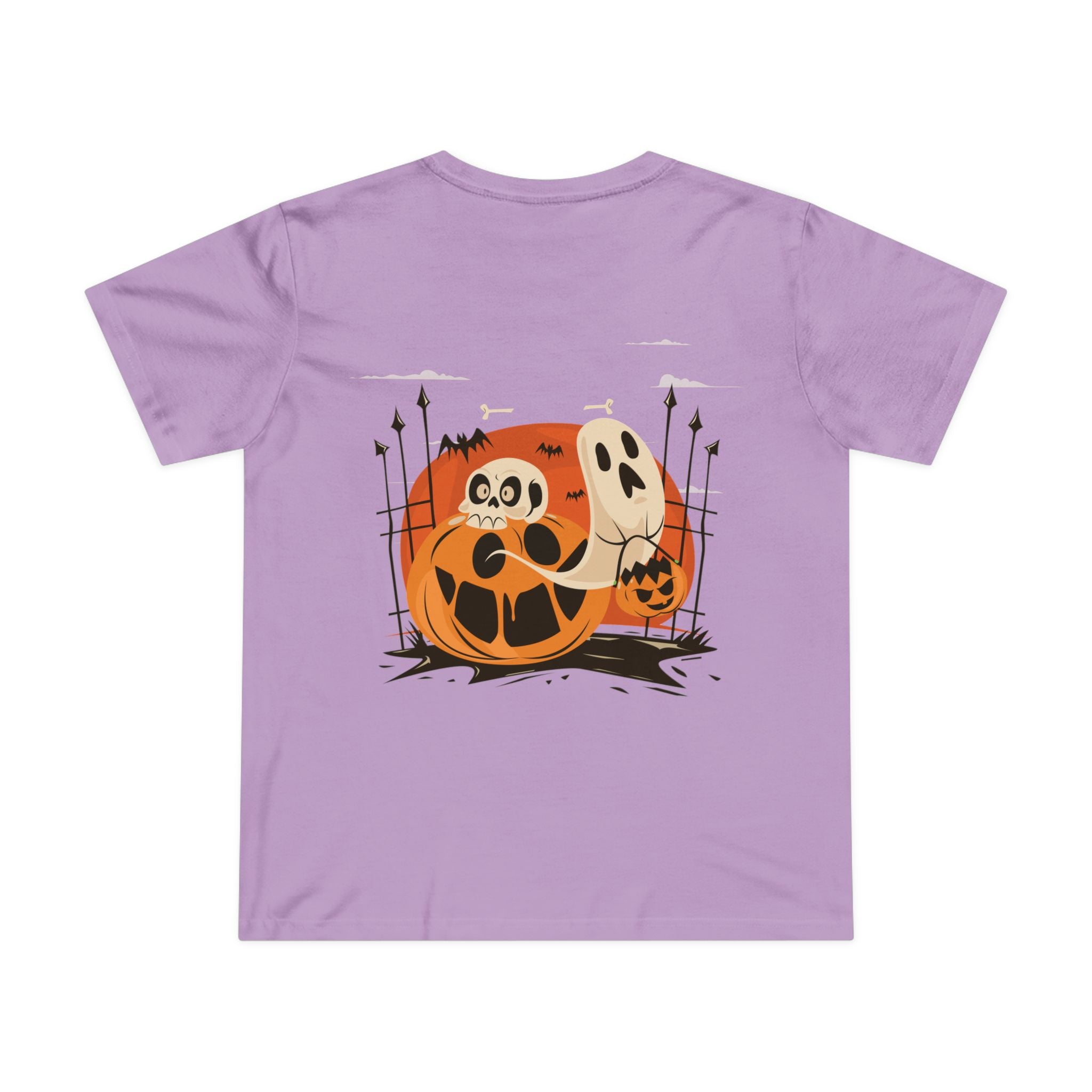 Halloween with Pumpkins | Women’s Maple Tee