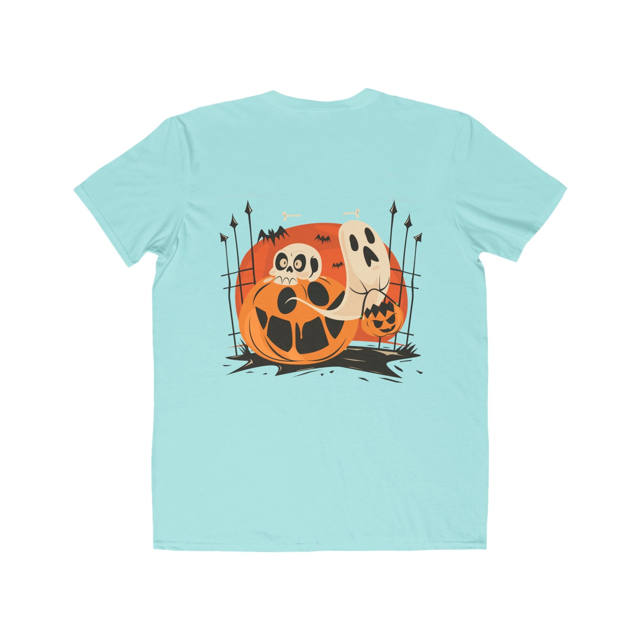 Halloween with Pumpkins | Men's Lightweight Fashion Tee