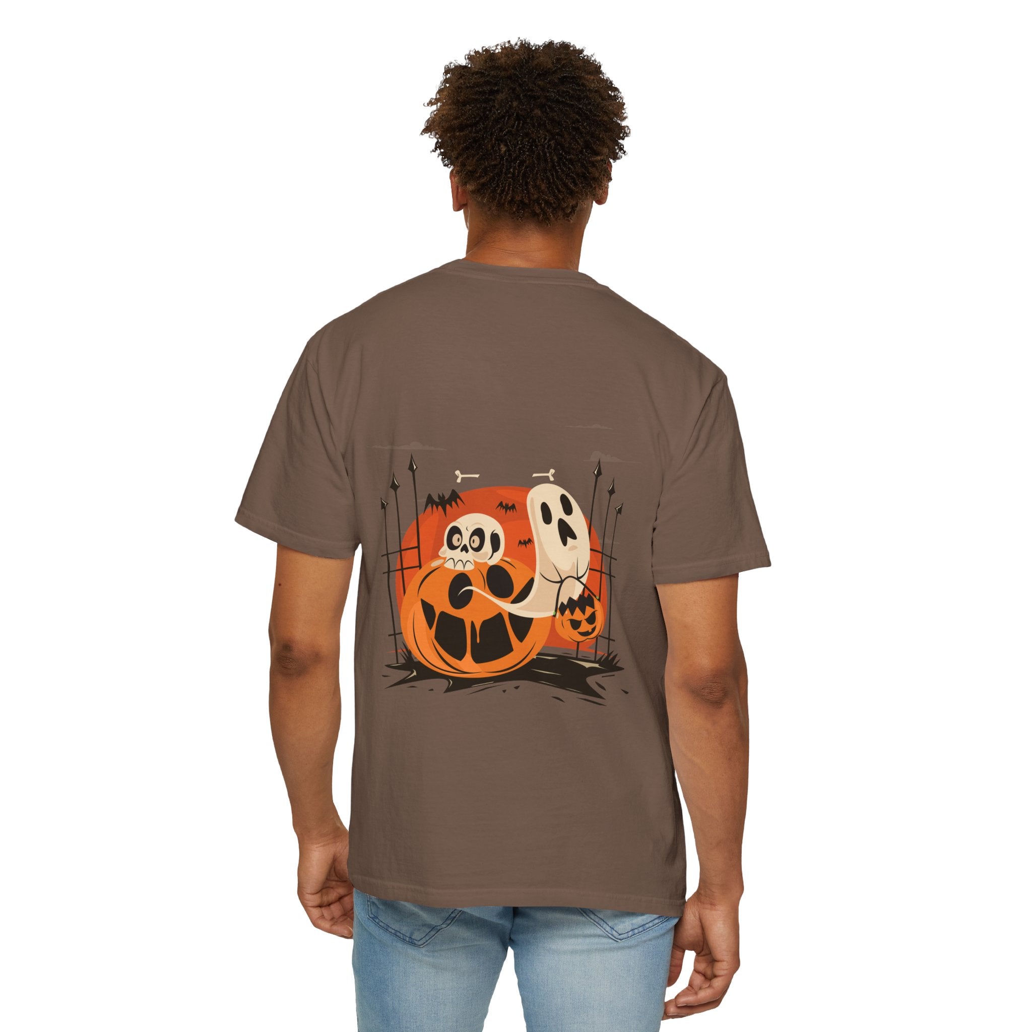 Halloween with Pumpkins | Unisex Garment-Dyed T-shirt
