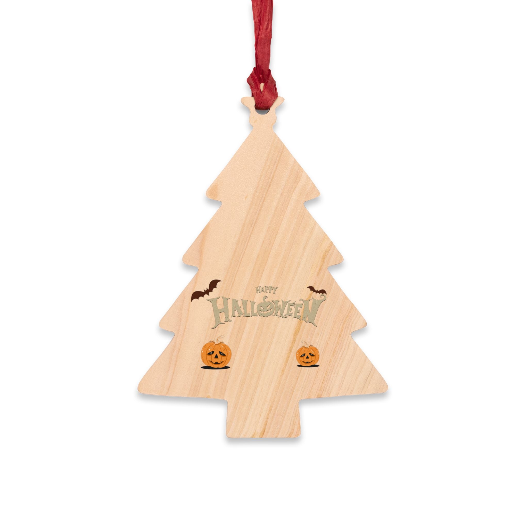 Happy Halloween with Pumpkin | Wooden Ornaments