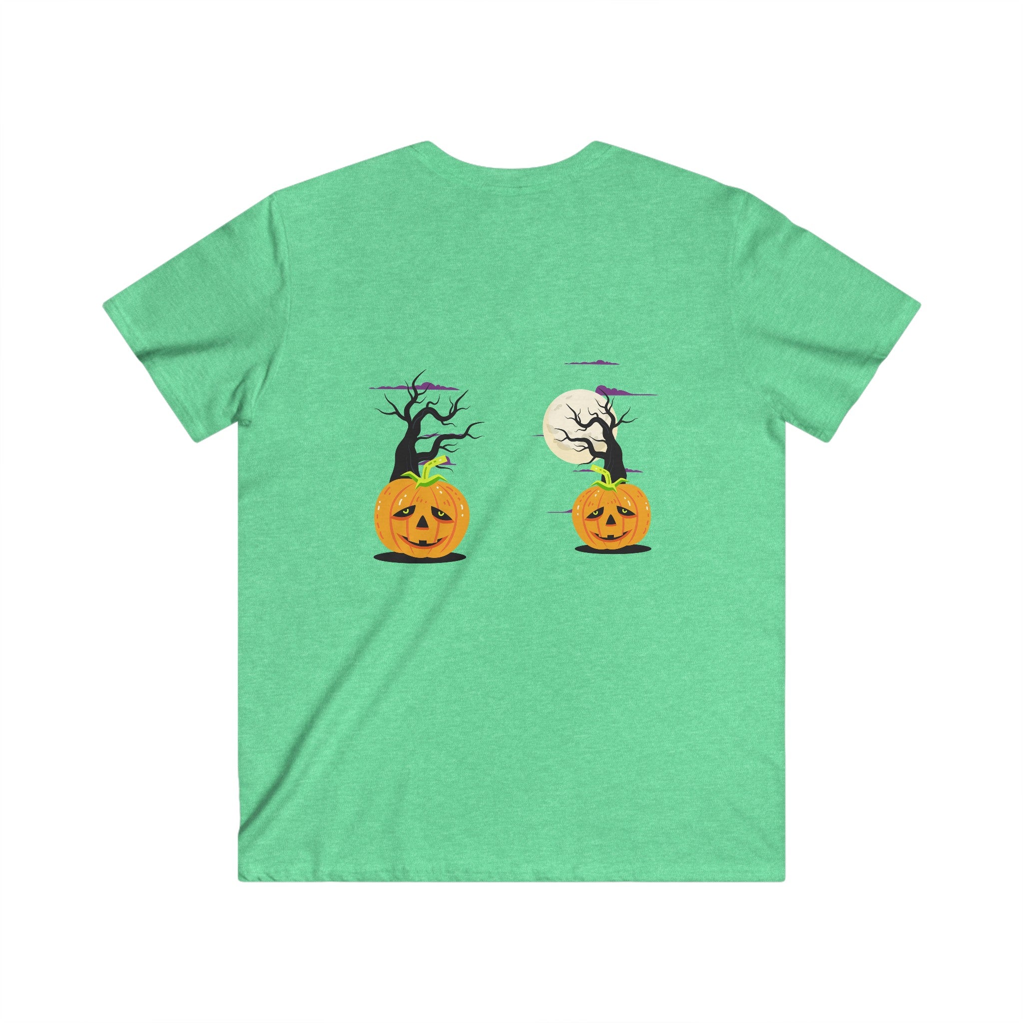Halloween is Better with Cats | Men's Fitted V-Neck Short Sleeve Tee