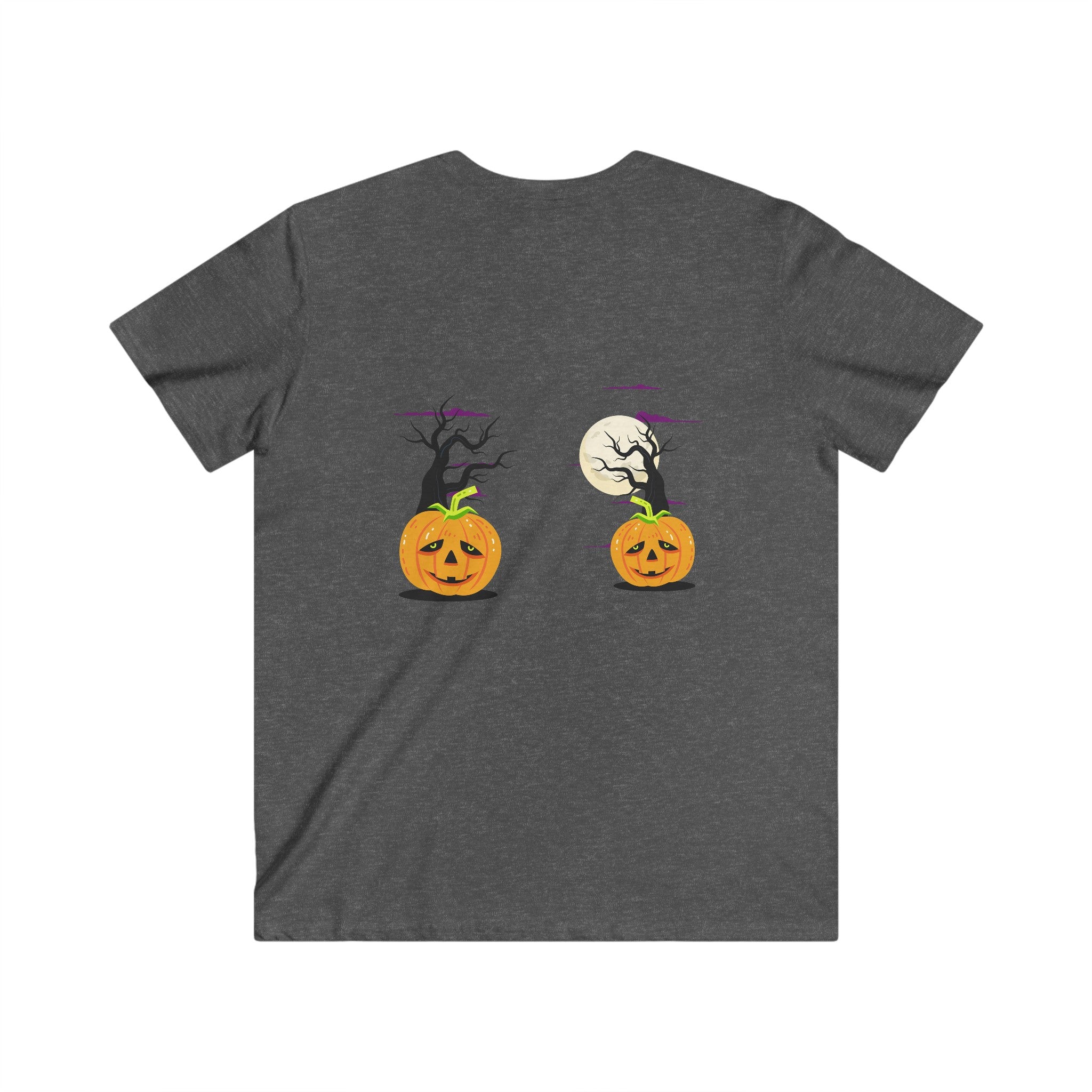 Halloween is Better with Cats | Men's Fitted V-Neck Short Sleeve Tee