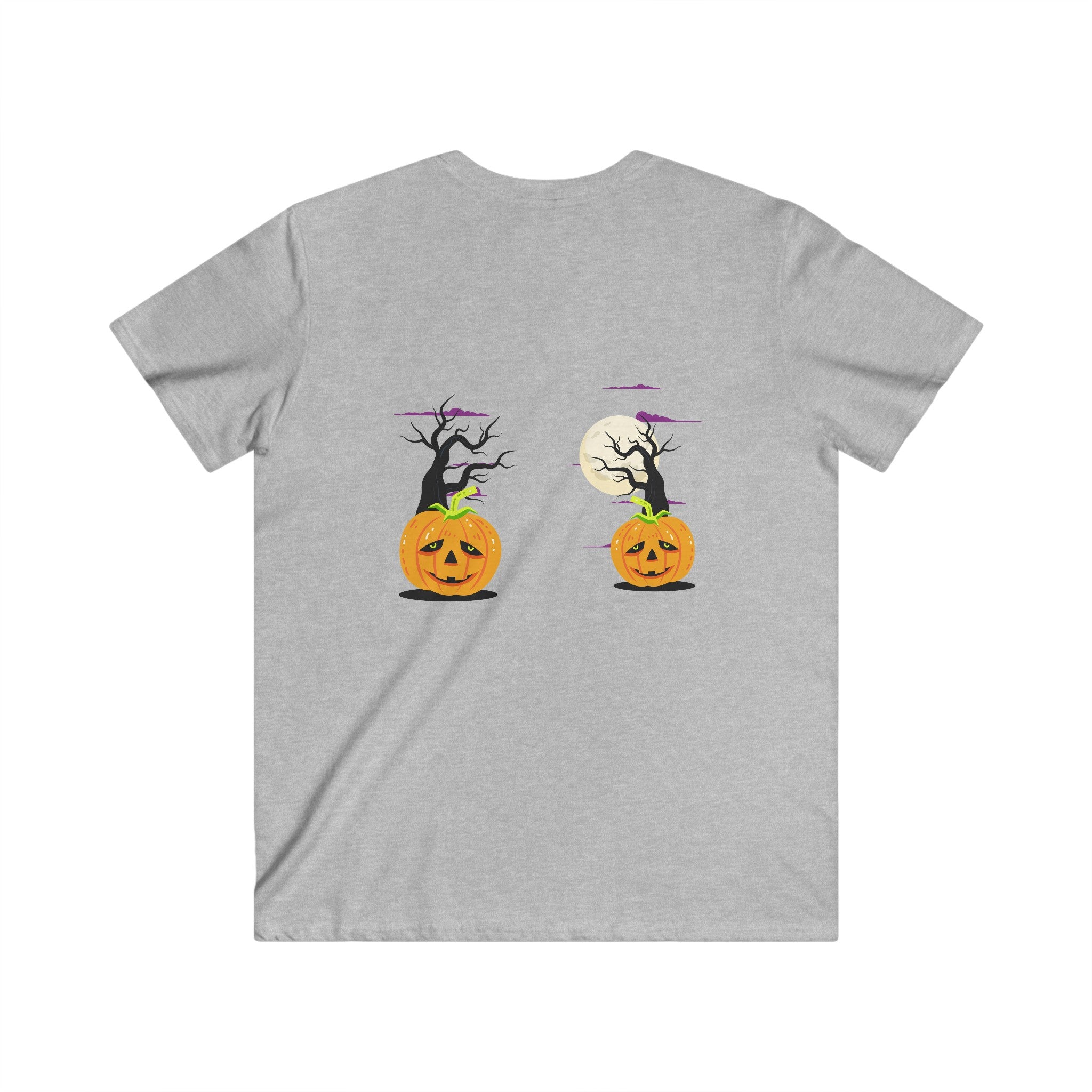 Halloween is Better with Cats | Men's Fitted V-Neck Short Sleeve Tee