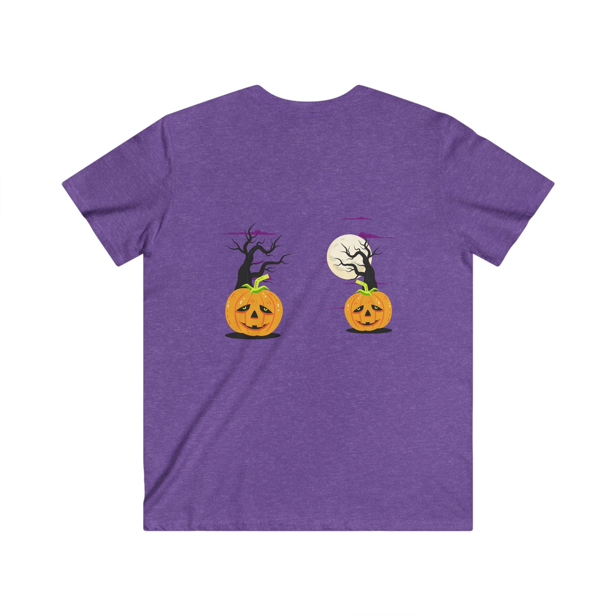 Halloween is Better with Cats | Men's Fitted V-Neck Short Sleeve Tee