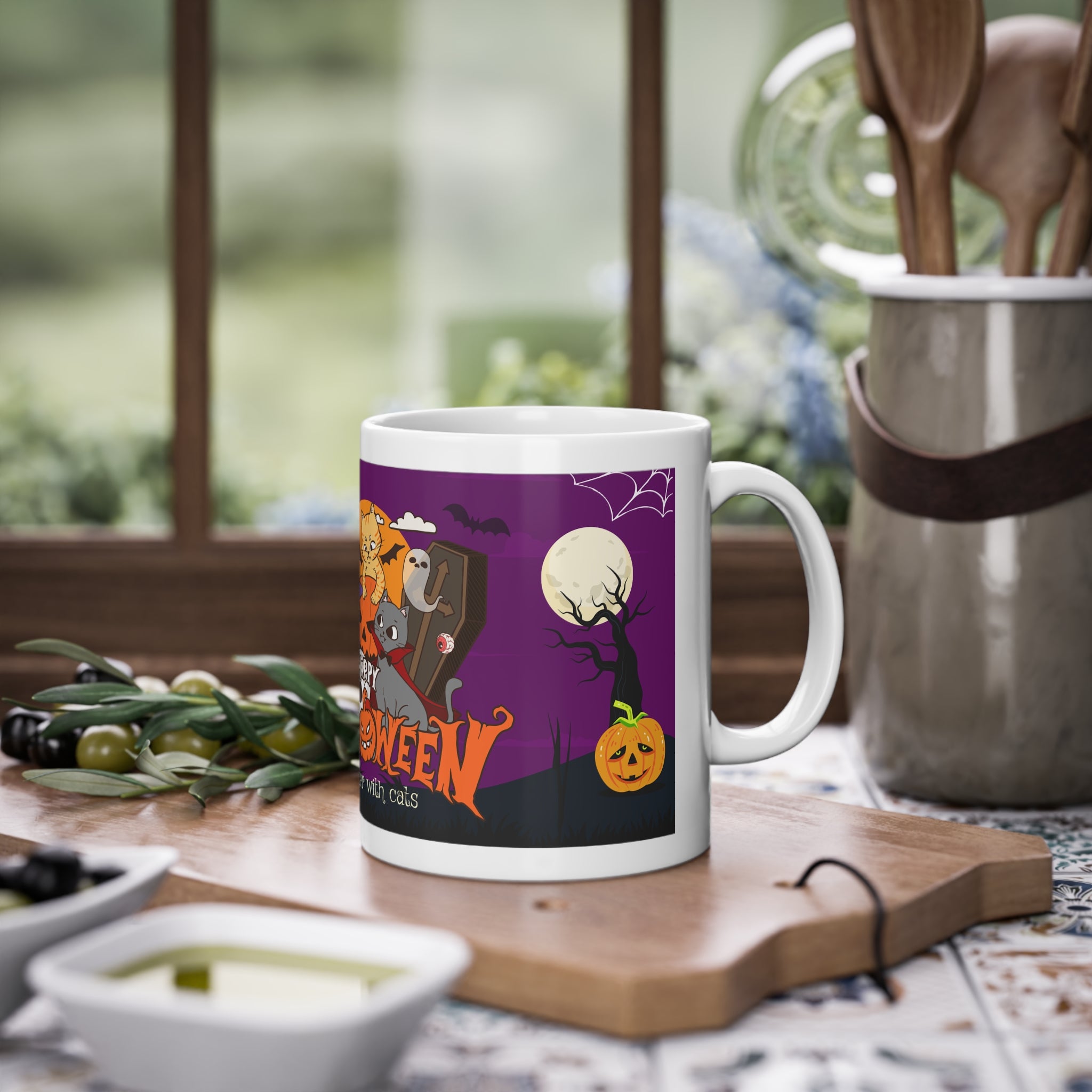 Happy Halloween is Better with Cats | Standard Mug