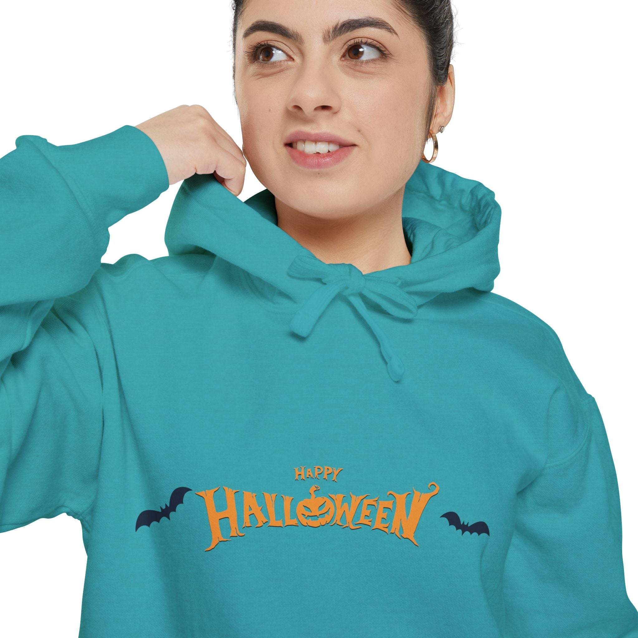 Halloween with Bats | Unisex Garment-Dyed Hoodie