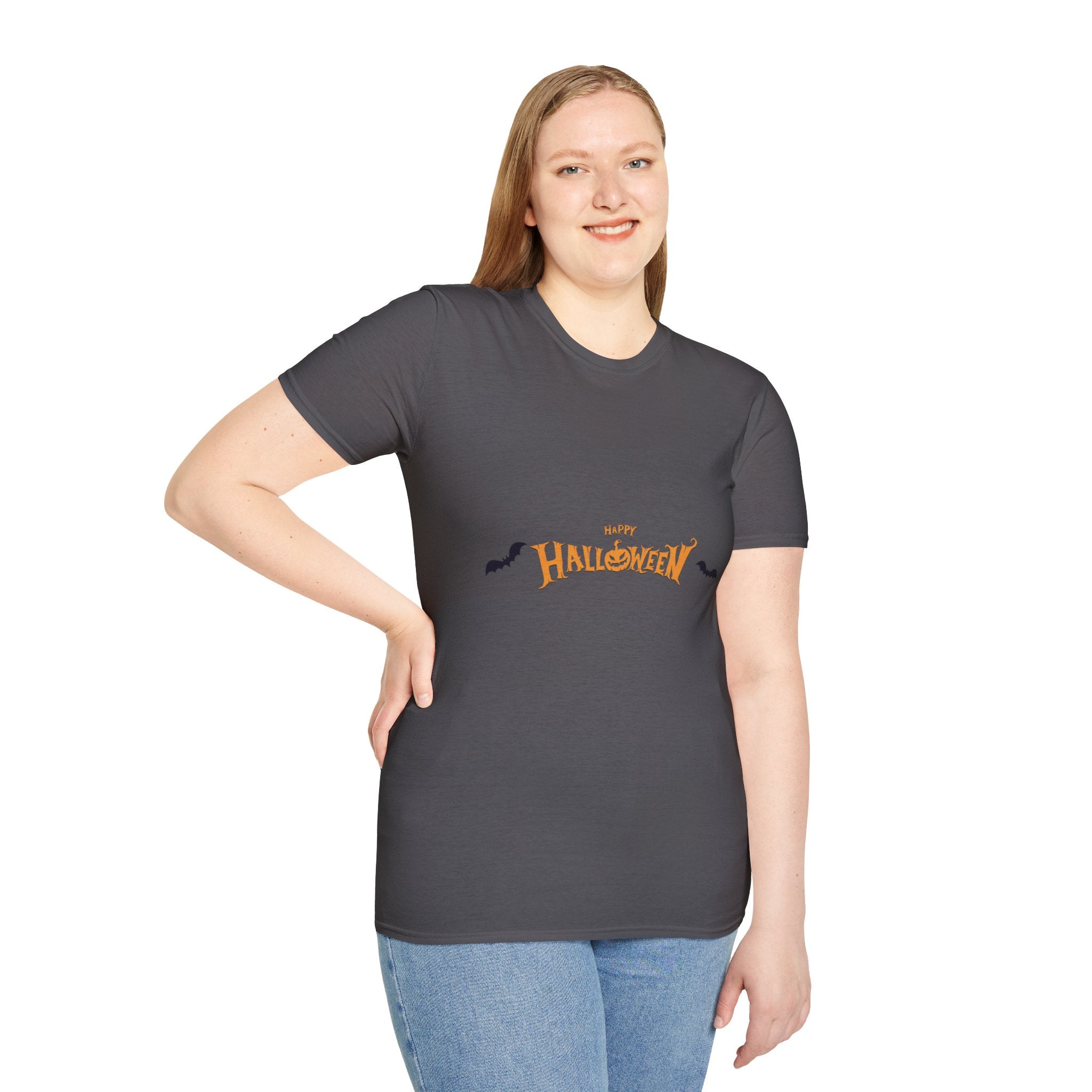 Halloween with Bats | Unisex Softstyle T-Shirt