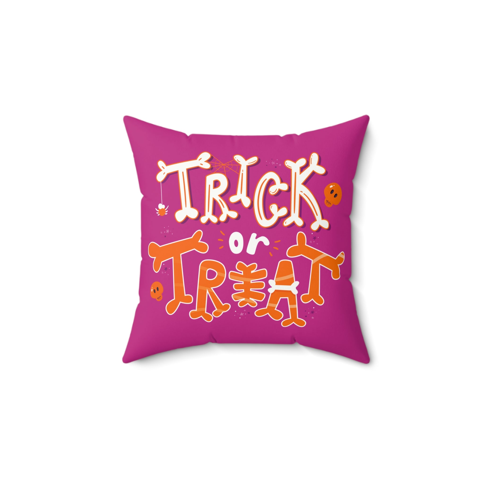 Halloween Trick or Treat | Spun Polyester Square Pillow